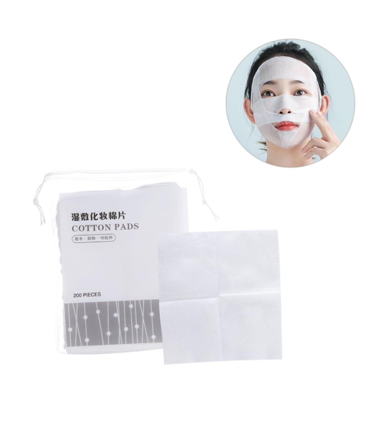 Housoutil Cosmetic Cotton Squares Make up Remover Wipes Makeup Cotton Pad Cotton Makeup Remover Pads Makeup Pad Makeup Remover Wipes Women Cosmetic Pad Girl Face Pad White Disposable 10*10cm White - Buy Online on GoSupps.com