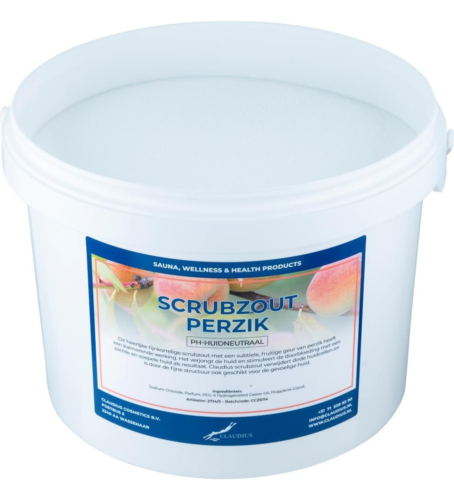 Claudius Scrub Salt Peach 10 KG Moisturizing Body Scrub