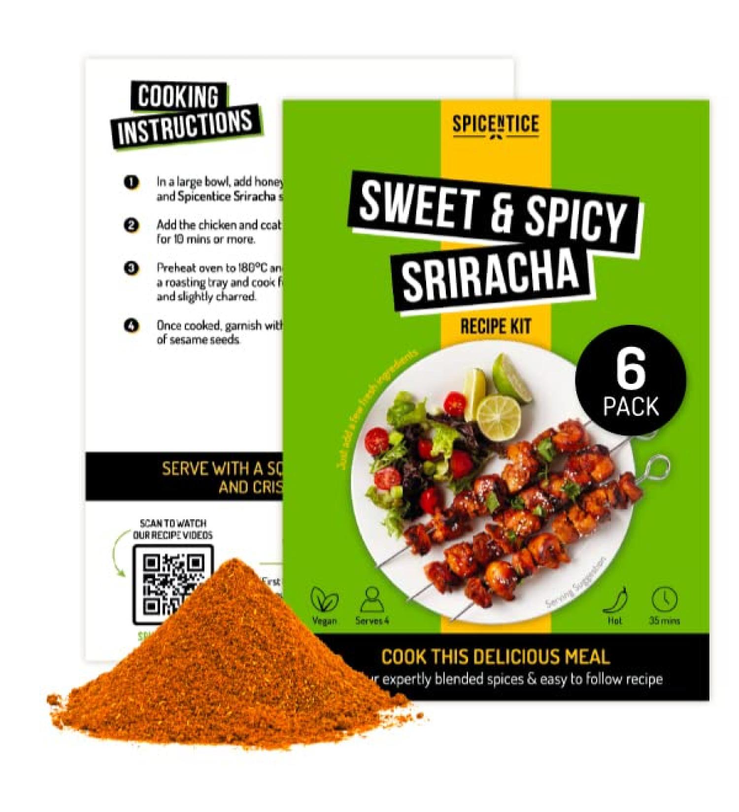 Spicentice Sriracha Recipe Kits (Pack of 6) - Buy Online on GoSupps.com