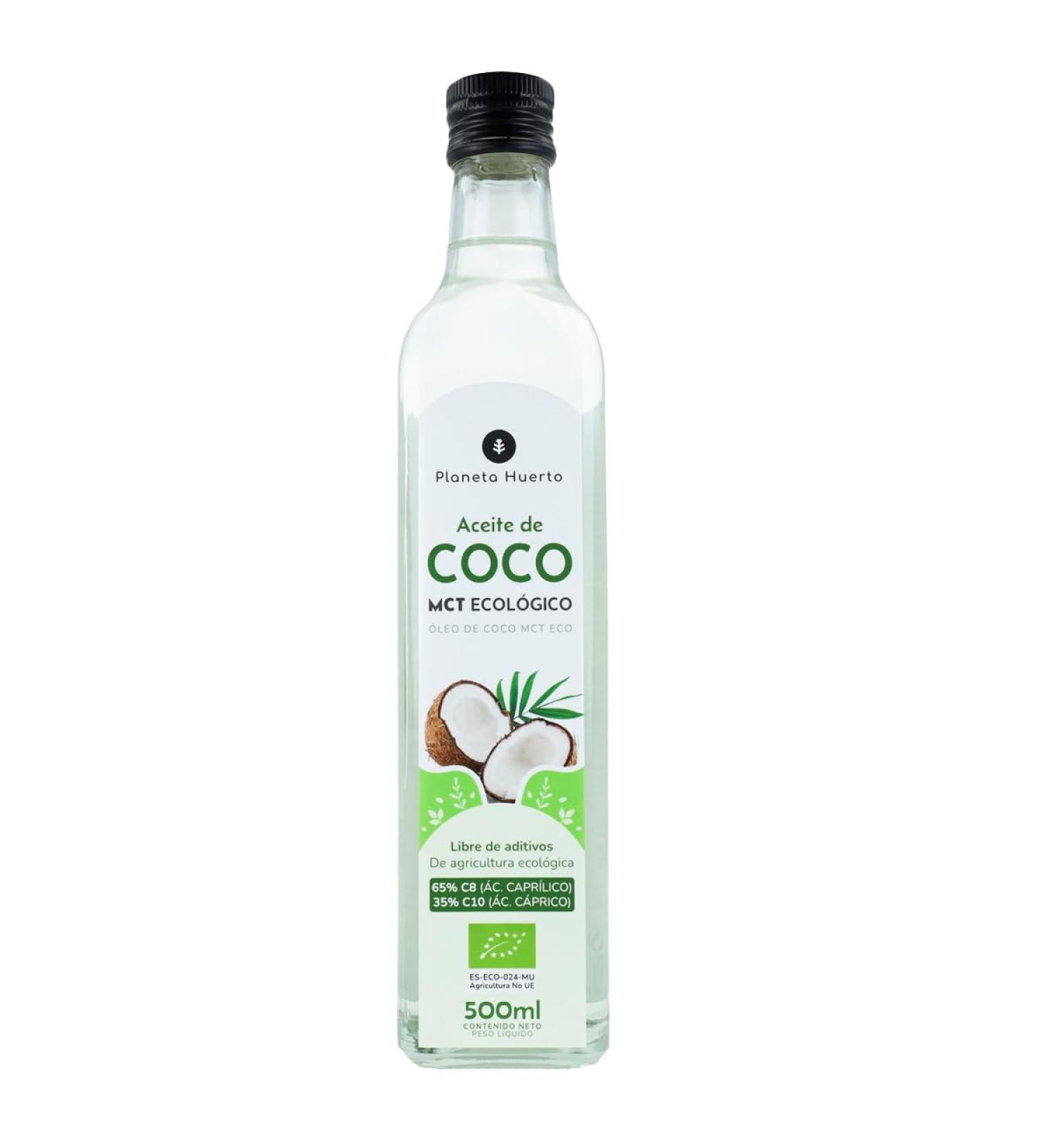  Planeta Huerto Coconut Oil Keto MCT Eco Planeta Vegetable Garden 500ml - Buy Online on GoSupps.com