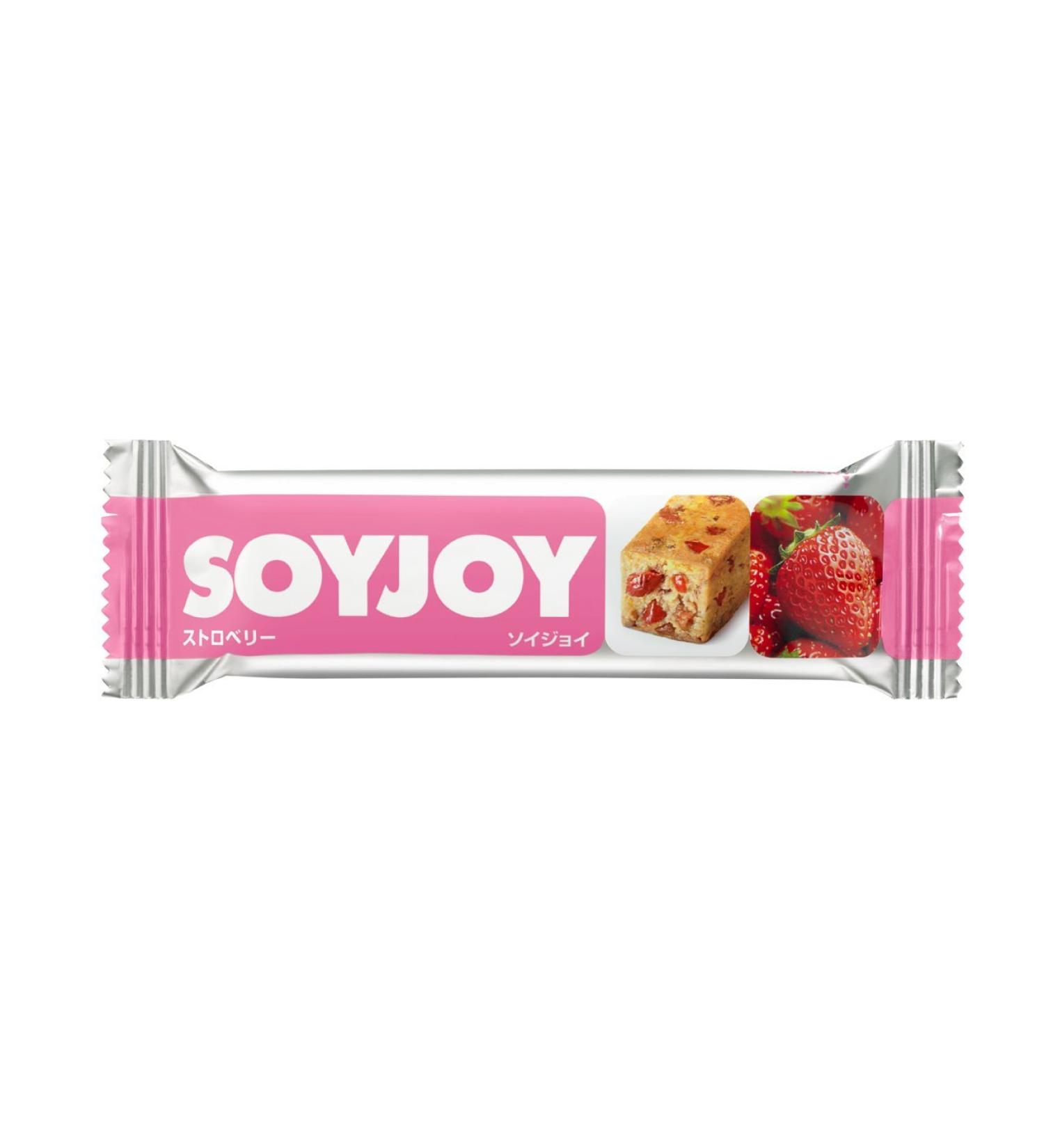 Soyjoy Strawberry Flavor 30g x 12pc - Made in Japan | Authentic Japanese Snack - Buy Online on GoSupps.com