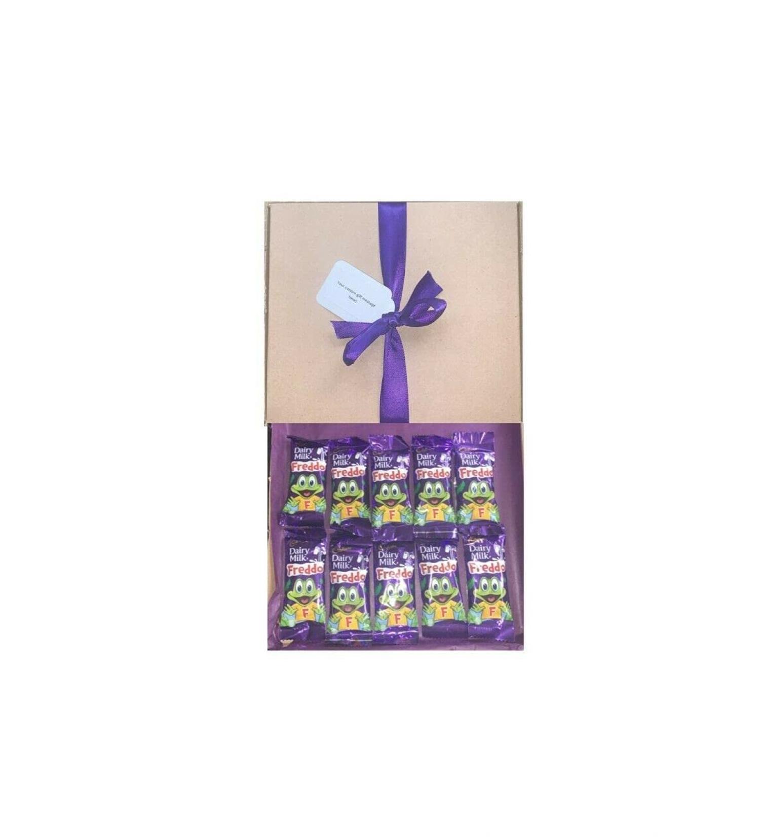 Personalised Cadburys 10 Freddo Chocolate Hamper Gift Cadbury s Chocolates Sweet Box Great Treat Box - 10 Full Size Bars Chocolates - Buy Online on GoSupps.com