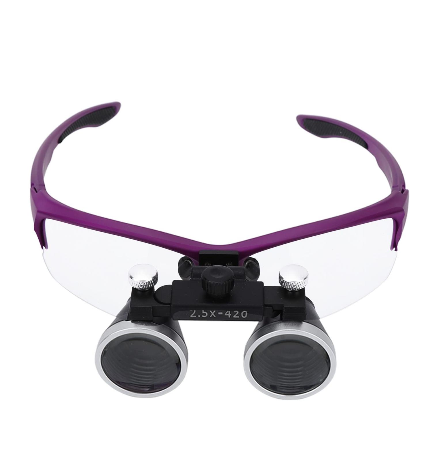 2.5X Lighted Head Mount Magnifier Adjustable Head Magnifying Glasses Professional Jewelers Loupe Magnifying Glasses for Electronics Crafts Jewelry Repair Purple(#2) Small Gift - Buy Online on GoSupps.com