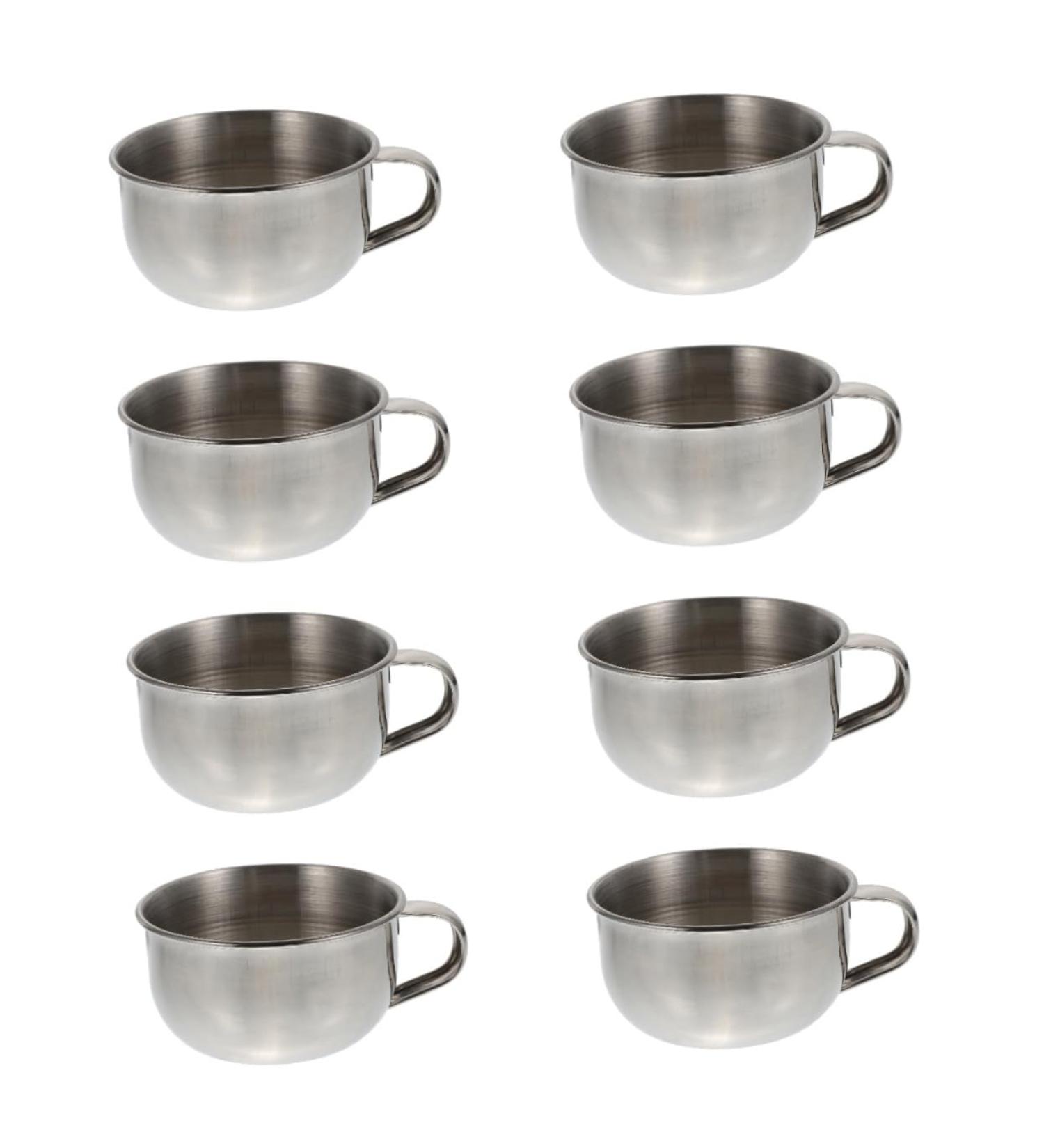 FRCOLOR Stainless Steel Shaving Bowl - 8-Piece Razor Soap Mixing Set for Salon Quality Shaving Foam - Buy Online on GoSupps.com