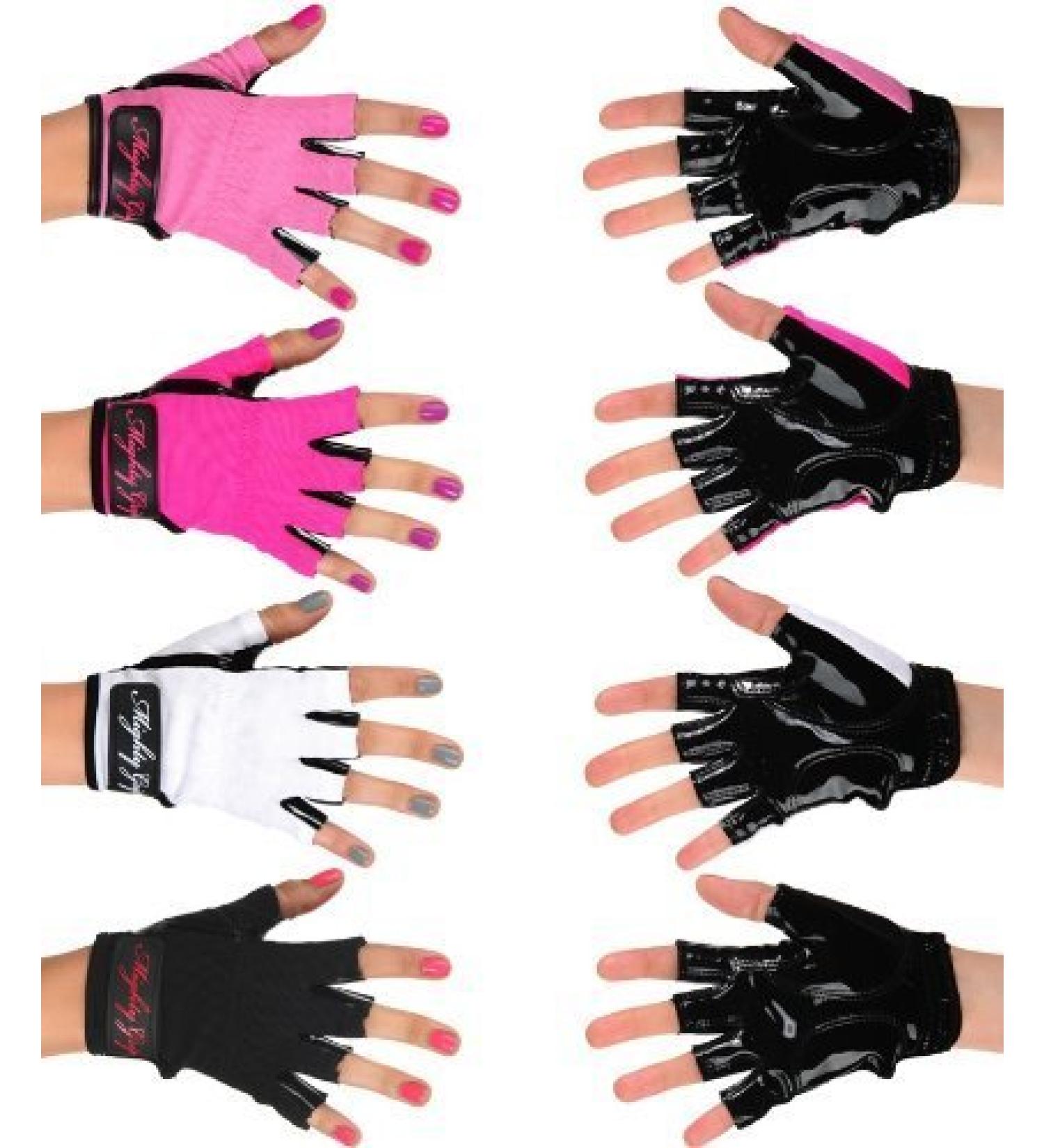 Mighty Grip Pole Dancing Gloves with tear strips for gripping the pole 1 pair Black M