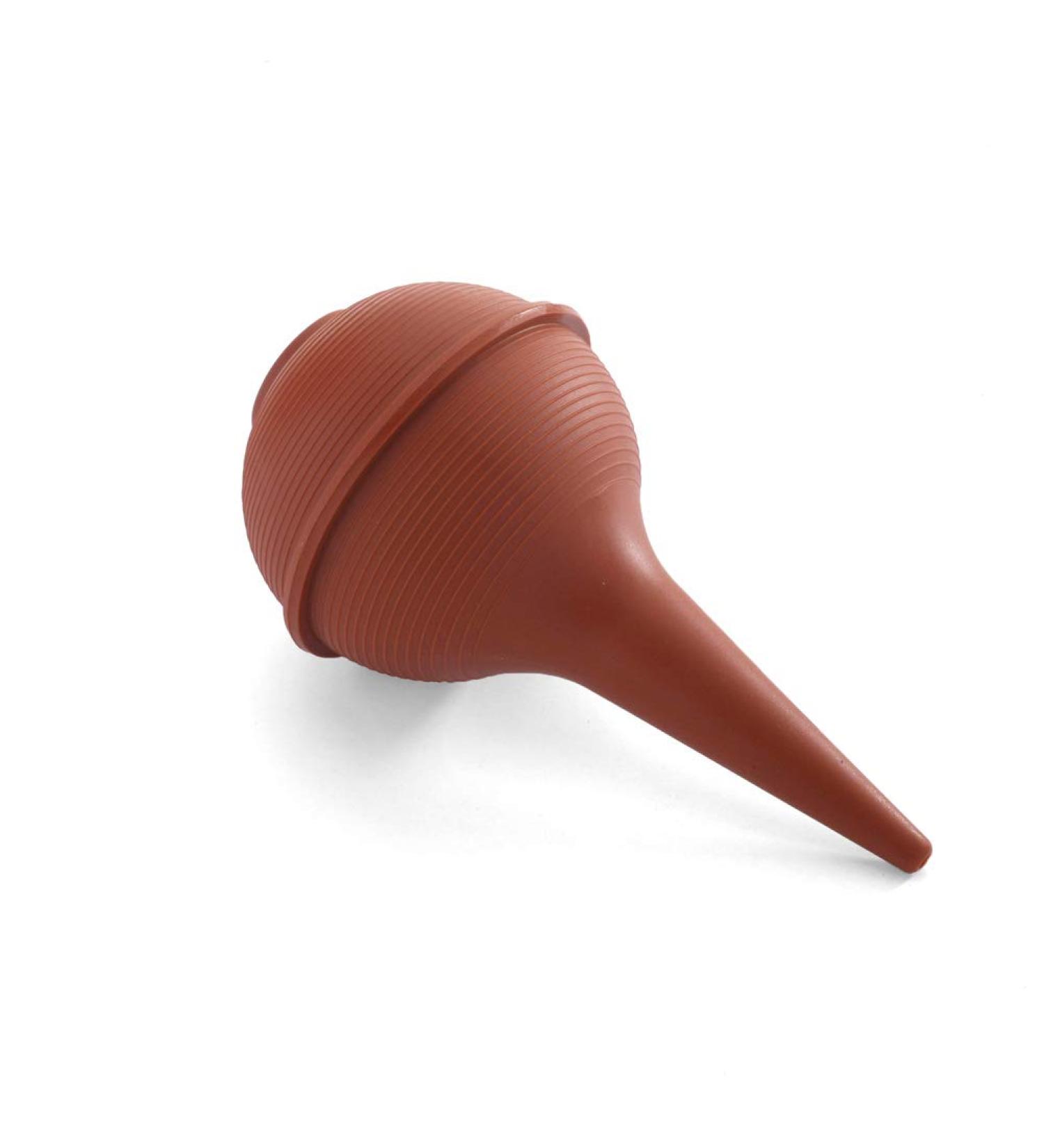 MediChoice Ear-Ulcer Bulb Syringe and Nasal Aspirator, 3 Ounce, Adult, Red (1 Each)