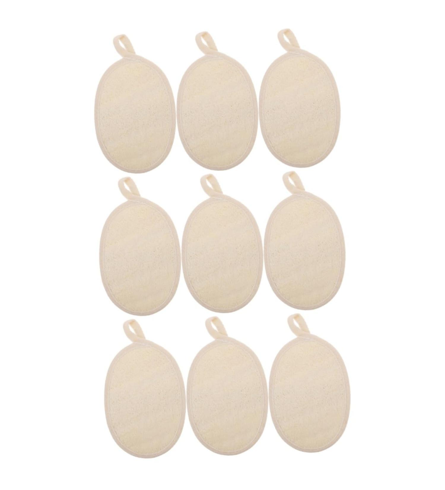 Beavorty 9 Pcs Exfoliating Loofah Bath Ball Set - Body Scrubber & Cleaning Sponges for Ultimate Shower Experience | Portable Bath Supplies - Buy Online on GoSupps.com