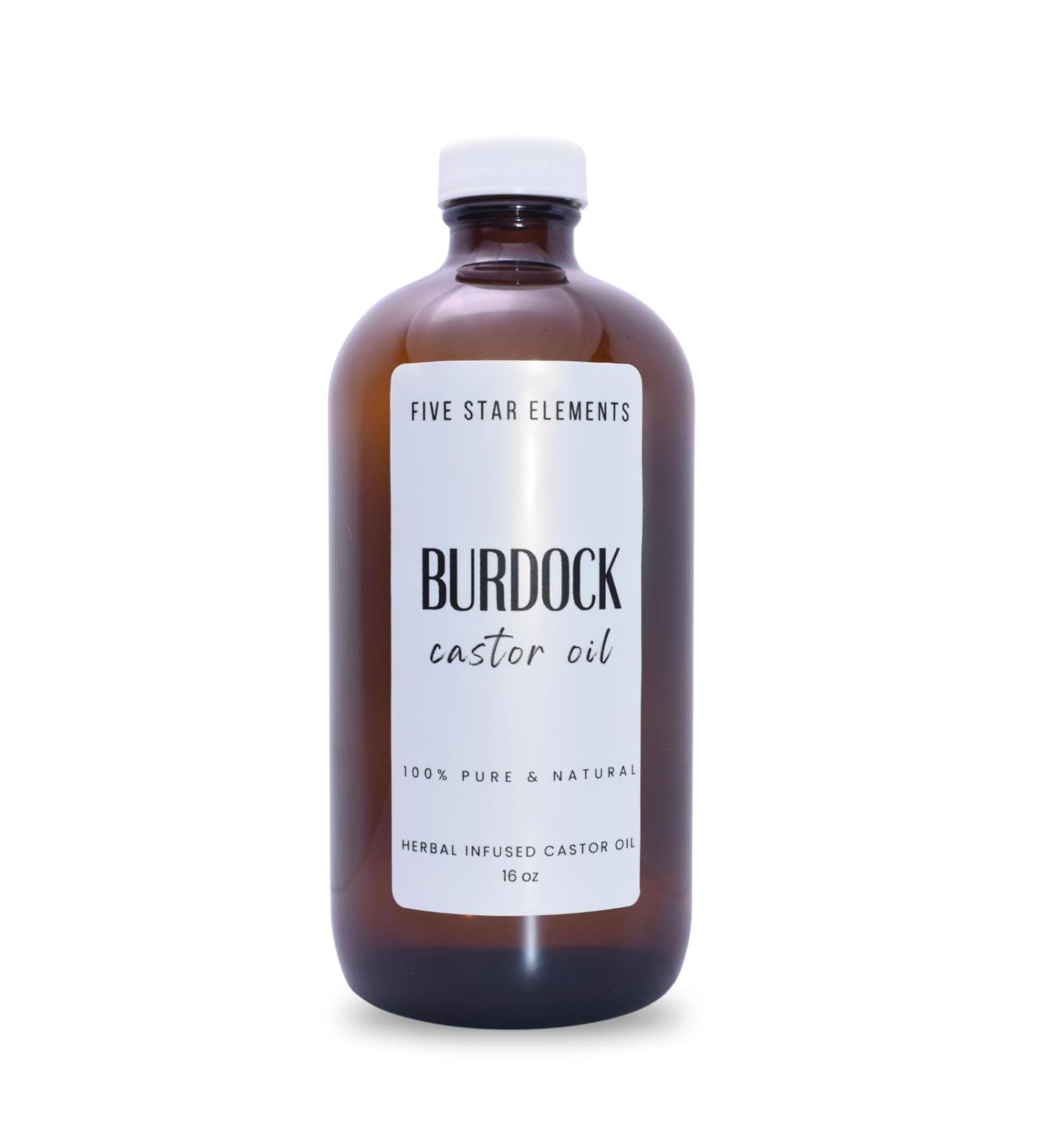 Five Star Elements Burdock Castor Oil 16 Ounce REFILL - Buy Online on GoSupps.com