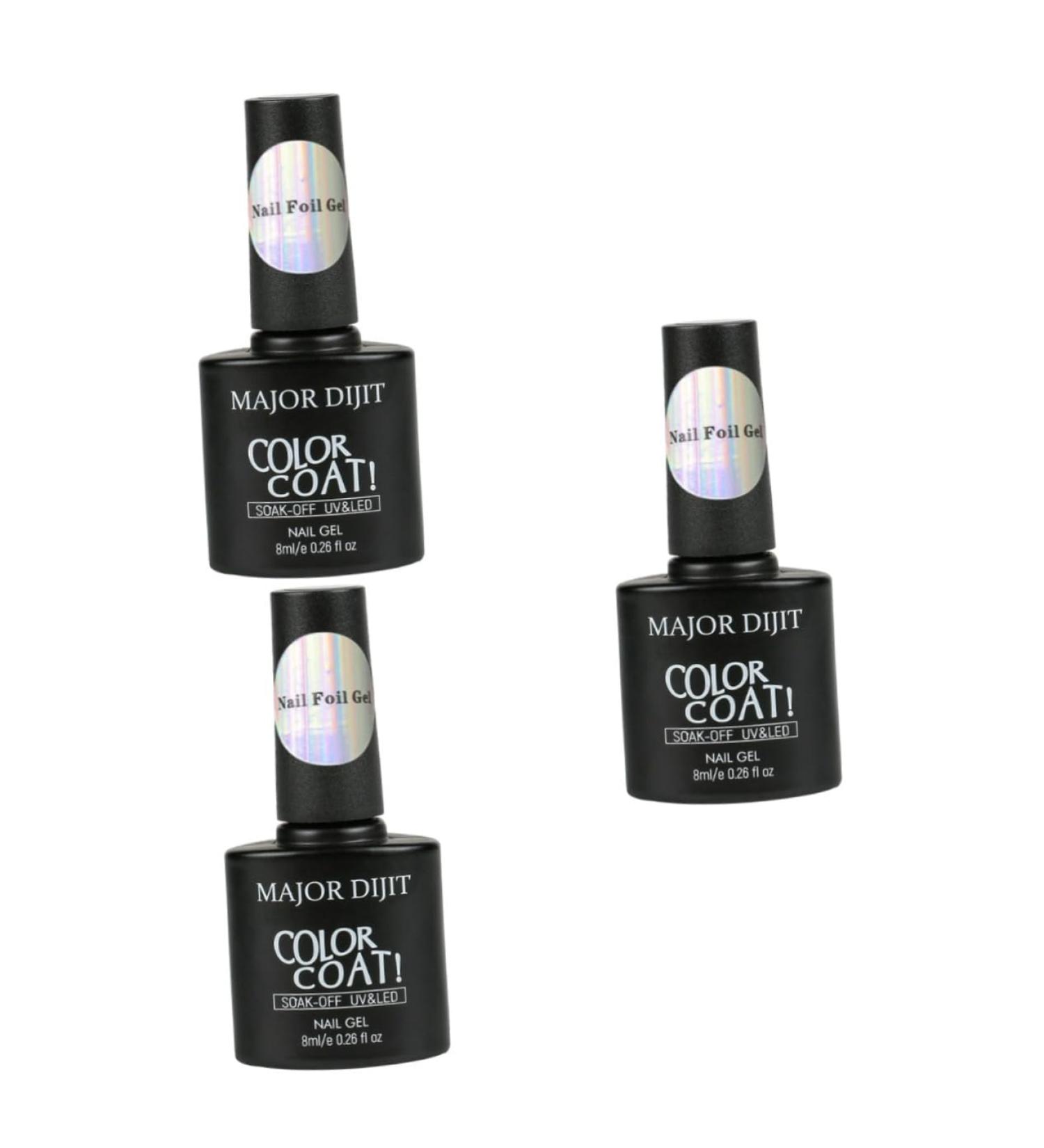 Healeved 3pcs Nail Art Foil Glue Manicure Diy Art Artificial Nails Repair Glue Nail Tips Transfer Glue Star Nail Transfer Glue Nail Gel Polish Glue Nail Foil Sticker Glue Nail Gel Lacquer 1 count (Pack of 1) Blackx3pcs - Buy Online on GoSupps.com