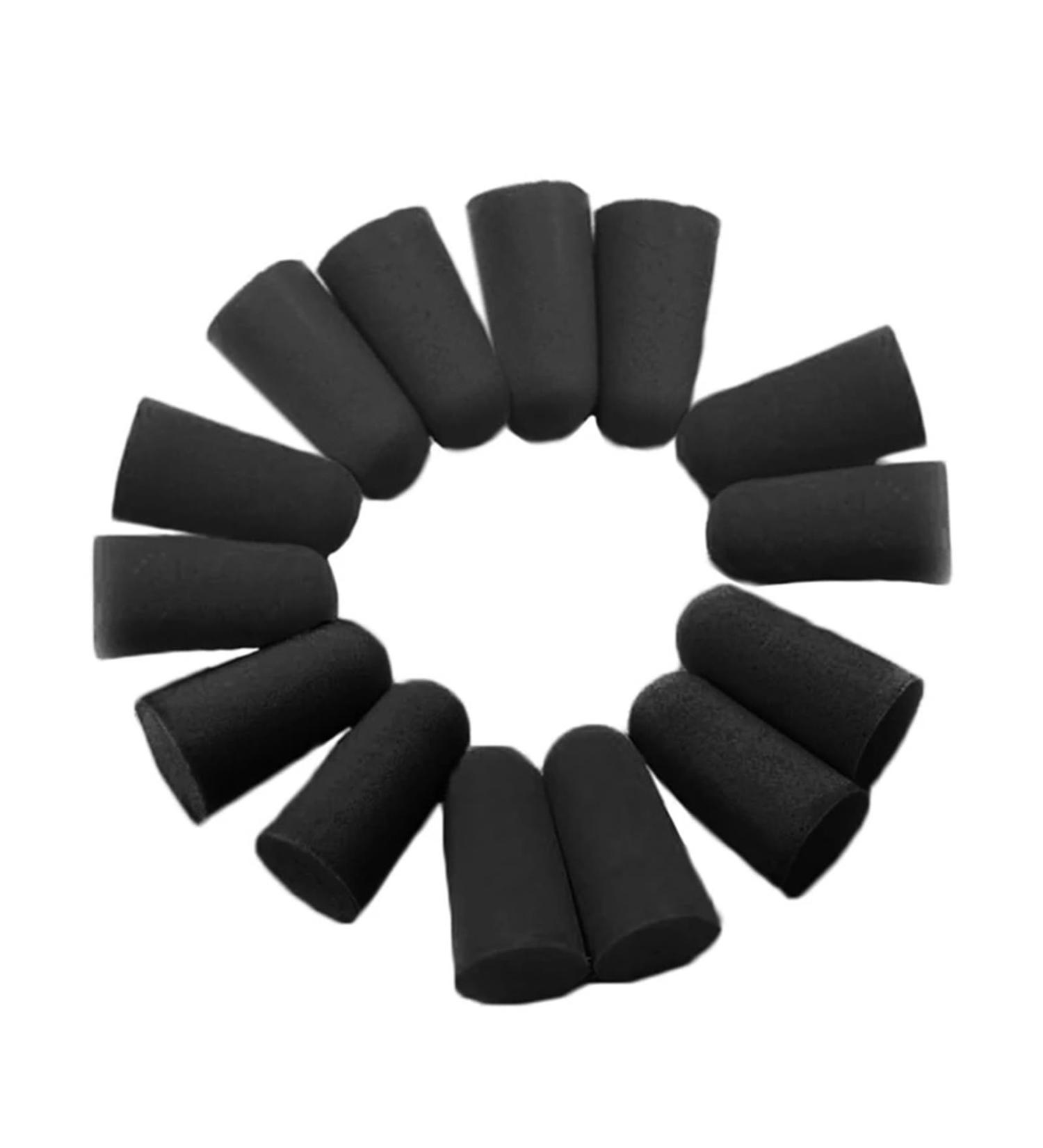 10 Pairs Black Sponge Foam Ear Plugs - Comfortable Anti Noise Earplugs for Sleep & Study | International Shipping - Buy Online on GoSupps.com