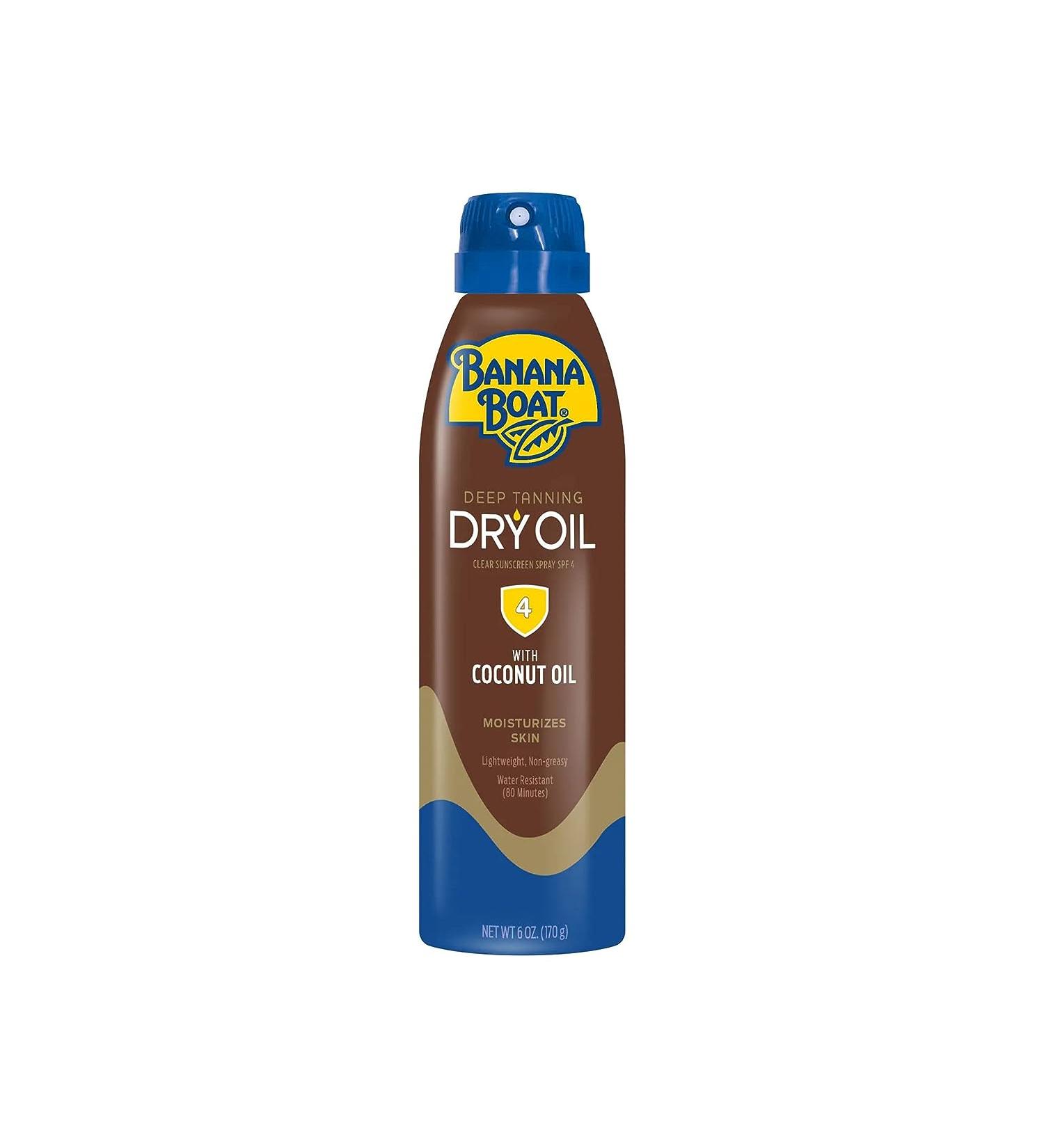 Banana Boat UltraMist Deep Tanning Dry Oil SPF 4 Sunscreen 6 oz - 1 Pack - Buy Online on GoSupps.com