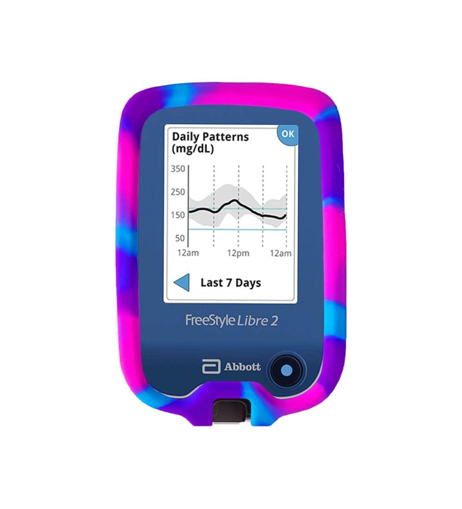 Sugar Medical Soft Silicone Cover for Libre/Libre II Reader - Protect Case in Pink/Purple/Blue - Buy Online on GoSupps.com