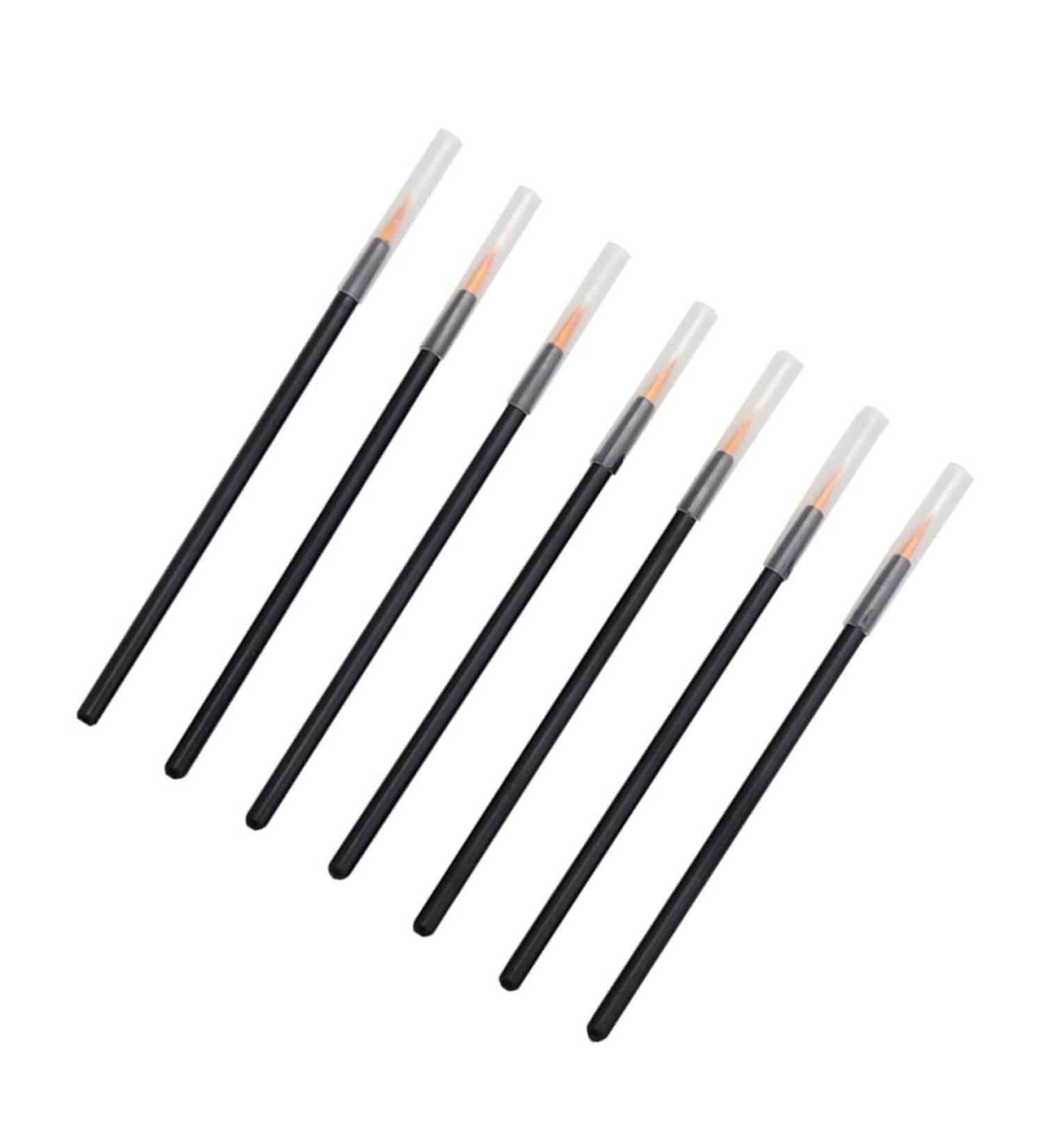 VINTORKY 100pcs Eye Makeup Tools Lip Makeup Brushes Eyeliner Liquid Brush Eyebrow Liner Brush Orange - Buy Online on GoSupps.com