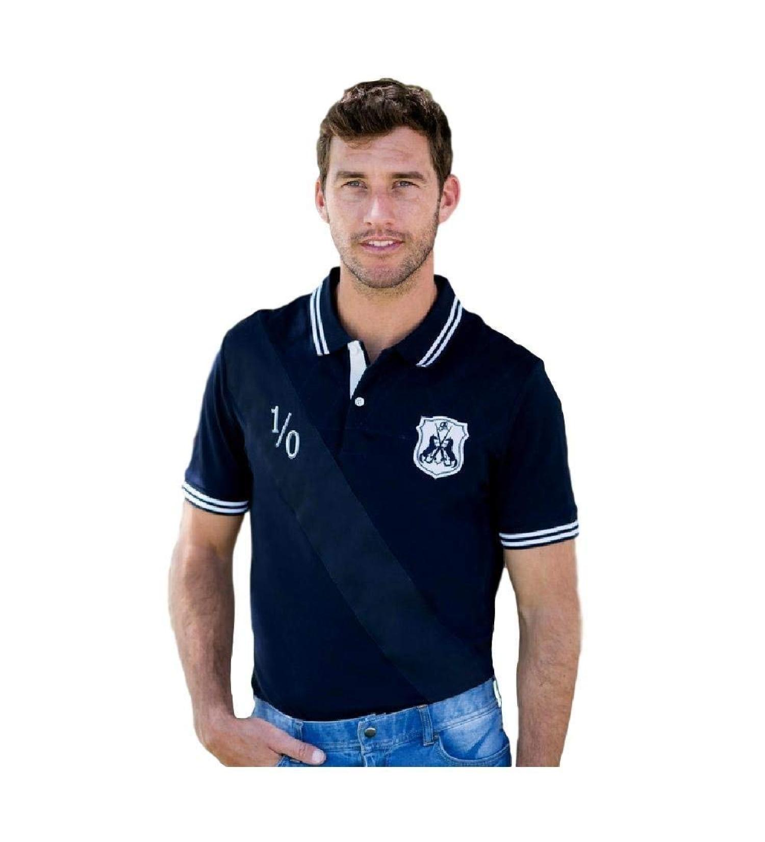 Goode Rider Men's Authentic Polo Navy Medium