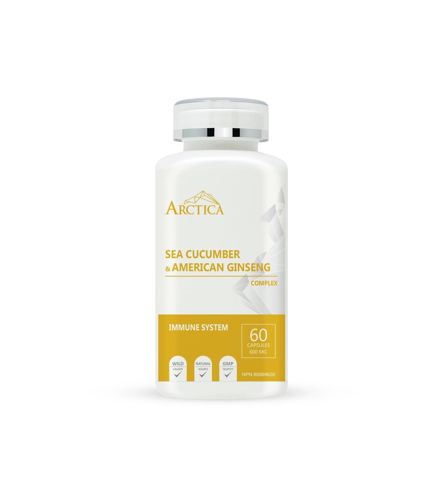 Sea cucumber & American Ginseng Complex Capsule Immune System 600 mg 60 caps 1 - Buy Online on GoSupps.com