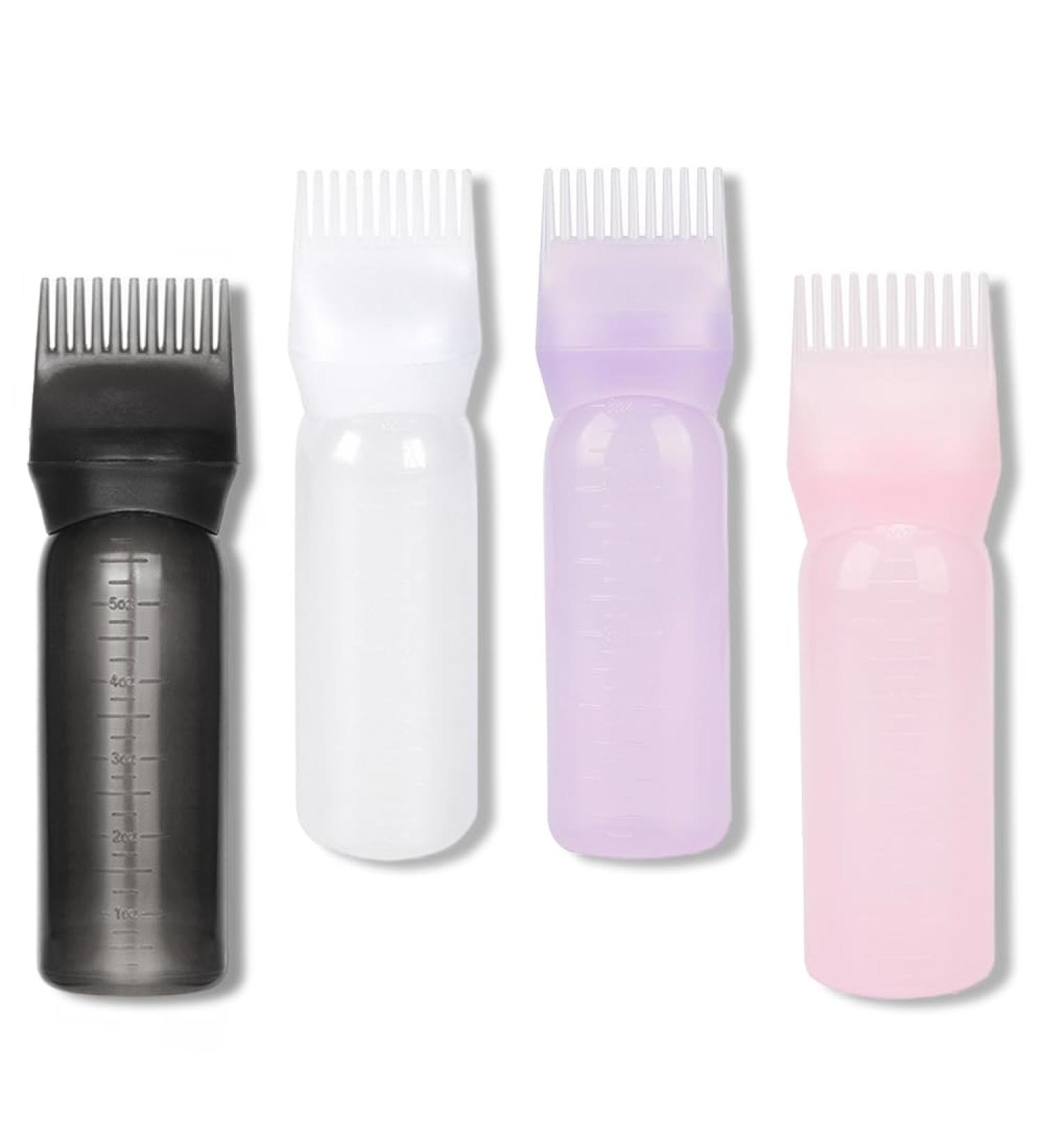 Tucireat Hair Oil Applicator Bottle 4 Pieces Oil Applicator Bottle For Hair Oil Applicator Scalp Oil Applicator Oil Bottle Hair Oil Applicator for Hair Root Comb Applicator Bottle - Buy Online on GoSupps.com