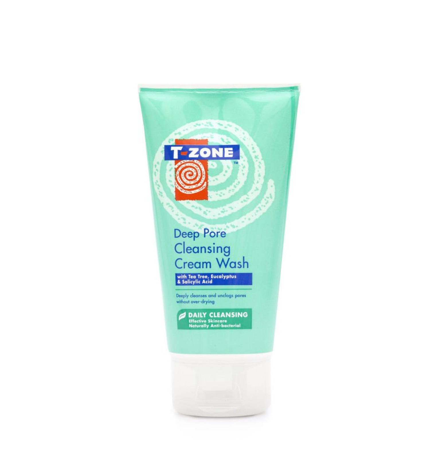 T-Zone Deep Pore Action Cleansing Cream Wash 150ml