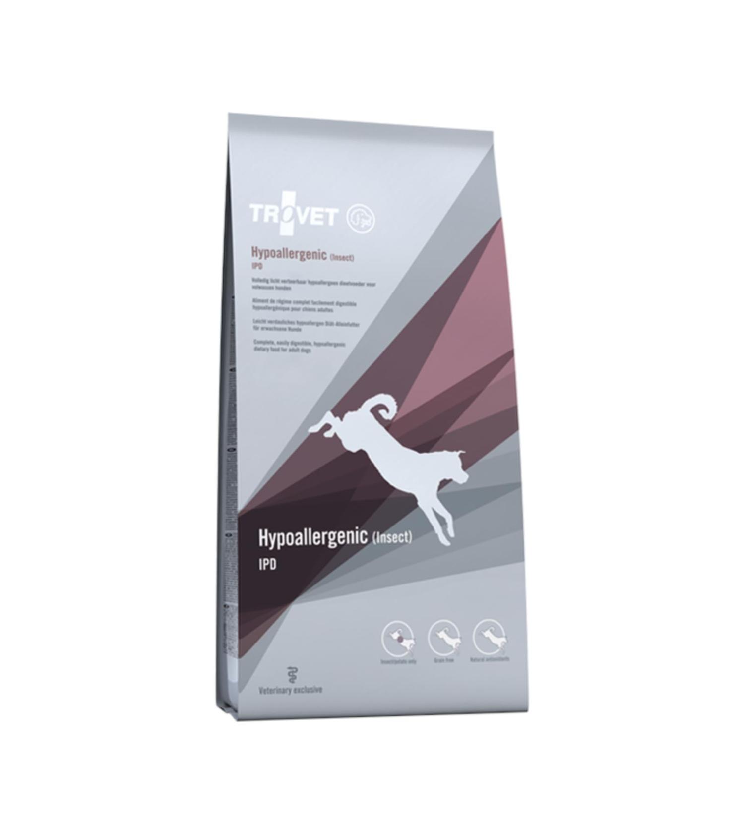 Trovet Intestinal Insects + Potato Dog DPD grain-free | 10 kg | Complete dietetic food for adult dogs | for support in case of food intolerances