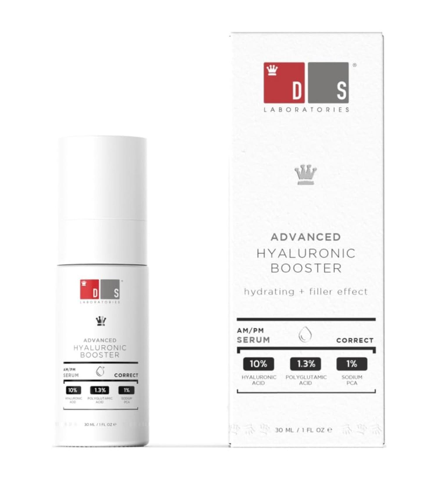 DS Laboratories Hyaluronic Acid Serum - Hydrating Anti-Aging Facial Serum for Dry Skin Wrinkle Care Paraben & Fragrance Free 100% Vegan - Buy Online on GoSupps.com