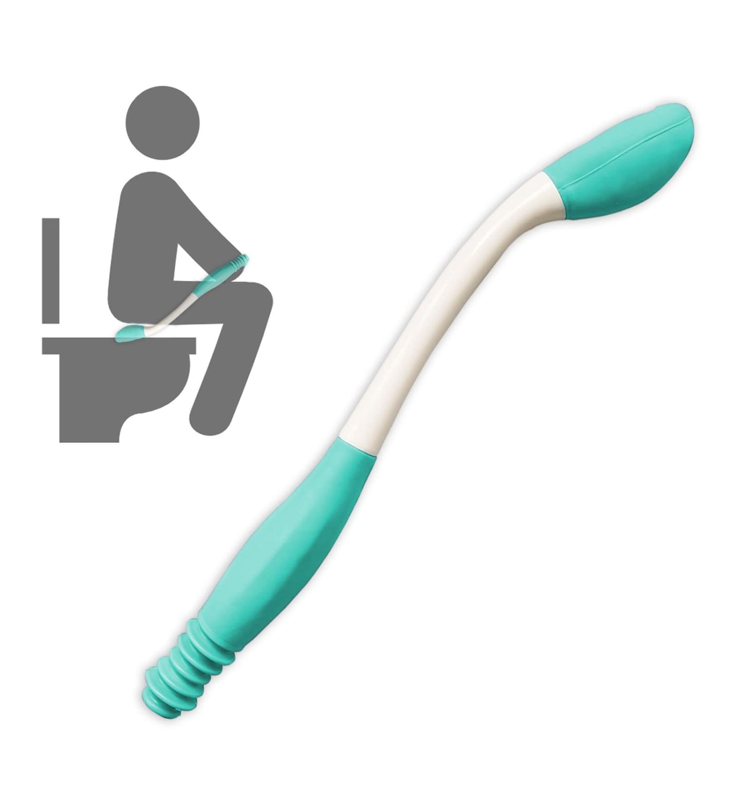 Bottom Buddy Long Reach Comfort Wipe - Self Assist Toilet Aid Wand for Elderly - Bathroom Butt Wiper for Limited Mobility - 1 Count - Buy Online on GoSupps.com