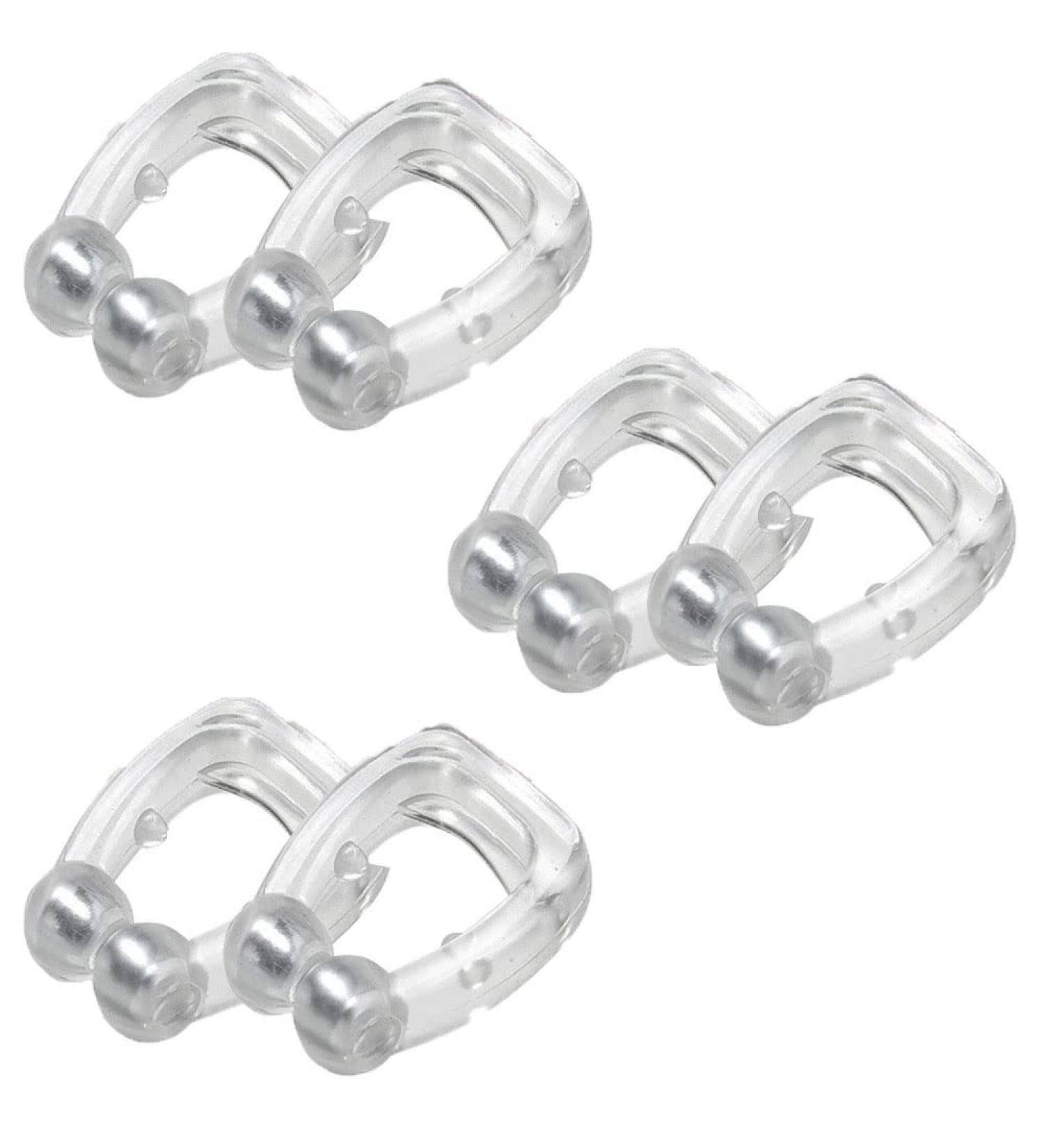 Silicone Magnetic Anti-Snoring Clips - 6 Pack, Mini Snoring Device for Sleepers and Snoring Relief - Buy Online on GoSupps.com