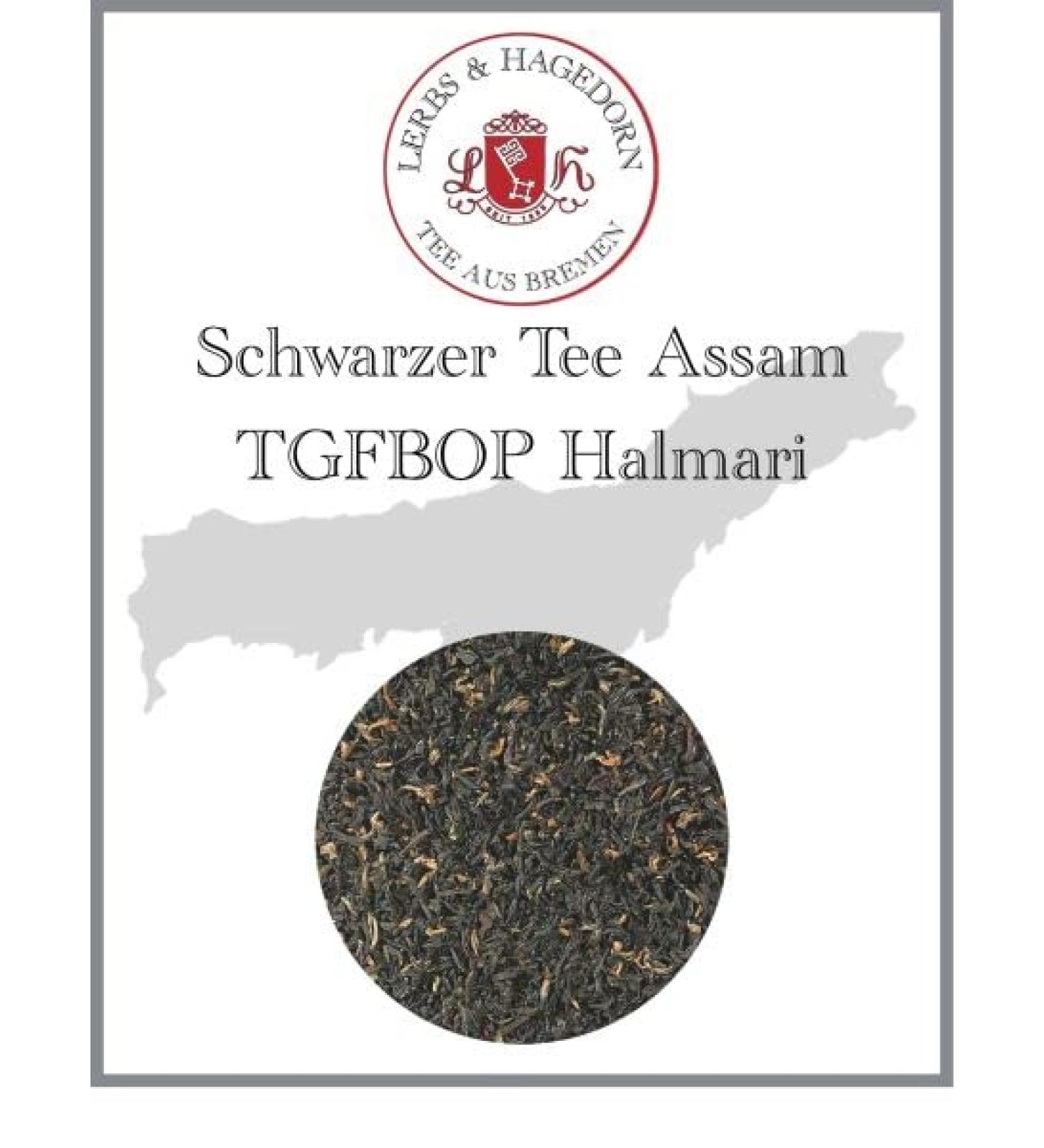 Lerbs Hagedorn Lerbs & Hagedorn Black tea Assam TGFBOP Halmari spicy malt 1kg approx 81 liters Tippy Golden Flowery Broken Orange Pekoe - Buy Online on GoSupps.com
