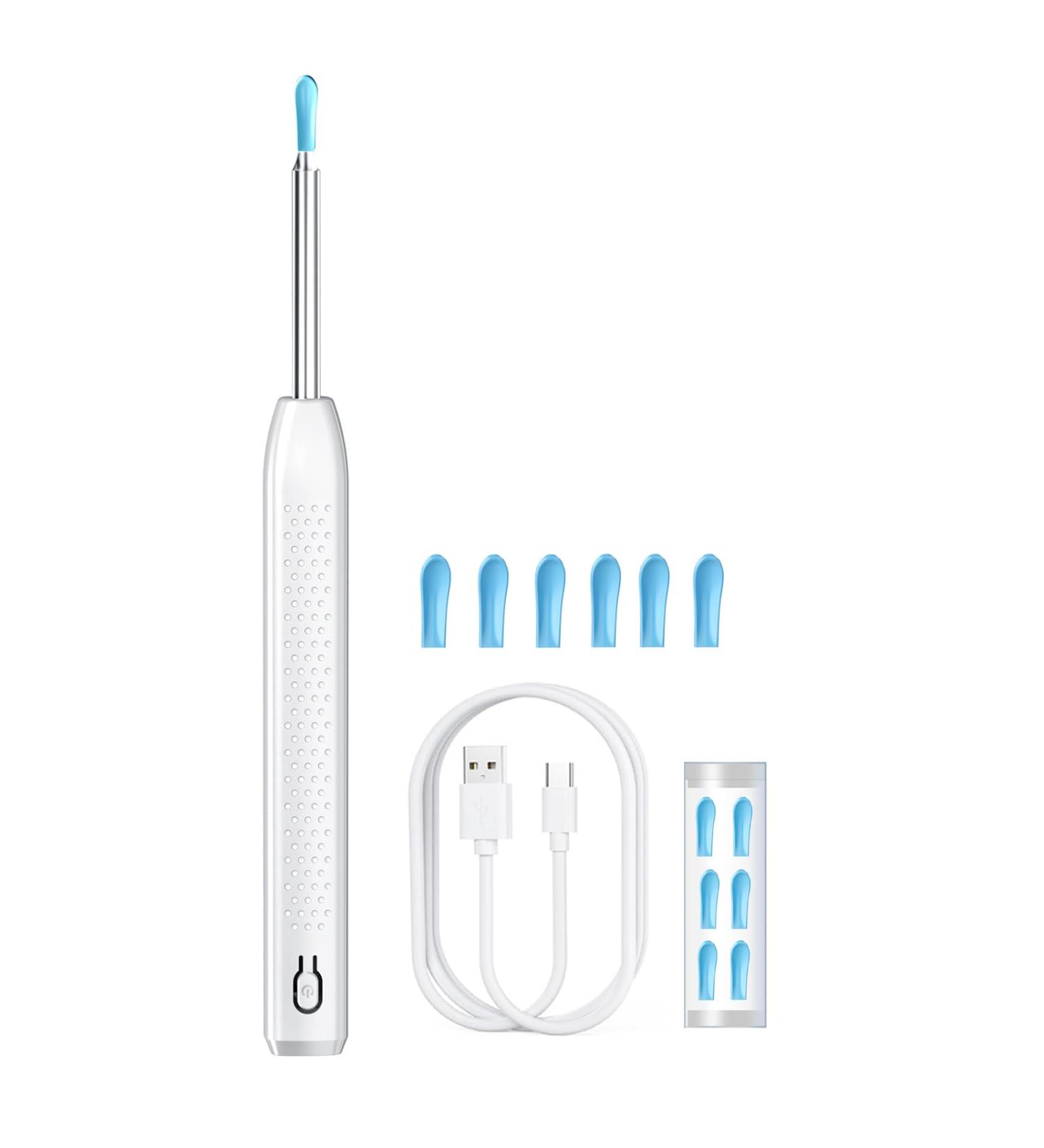 Buy 1080P HD Ear Wax Removal Tool Camera 360 Visual Ear Cleaner Kit with Rechargeable Battery & 6 Silicone Tips International Shipping Available - Buy Online on GoSupps.com