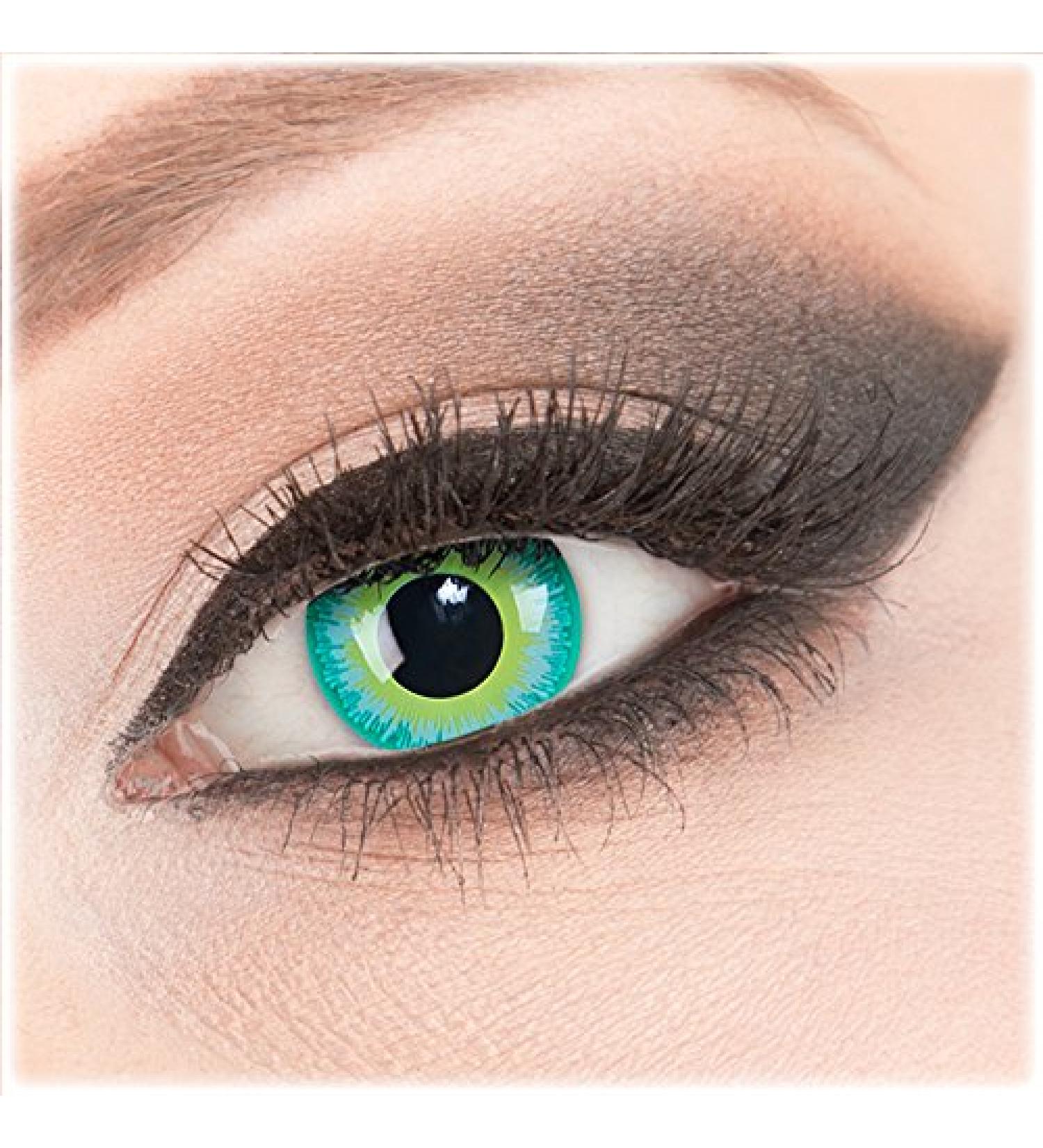 Green Elf Crazy Fun Contact Lenses - Top Quality Halloween & Carnival | Evil Lens - No Prescription Needed - Buy Online on GoSupps.com