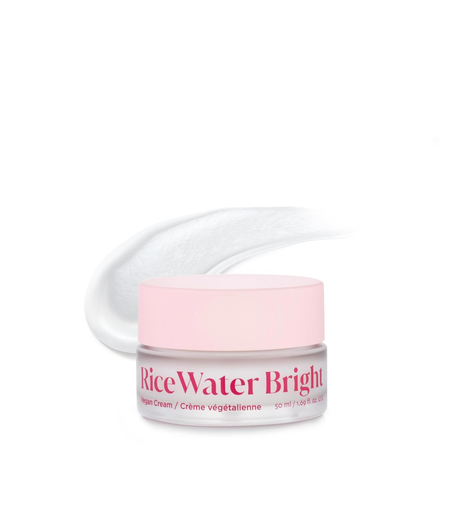 The Face Shop Rice Water Bright Vegan Cream | Instant Moisturization & Brightening | Korean Skin Care with Niacinamide & Hyaluronic Acid - Buy Online on GoSupps.com