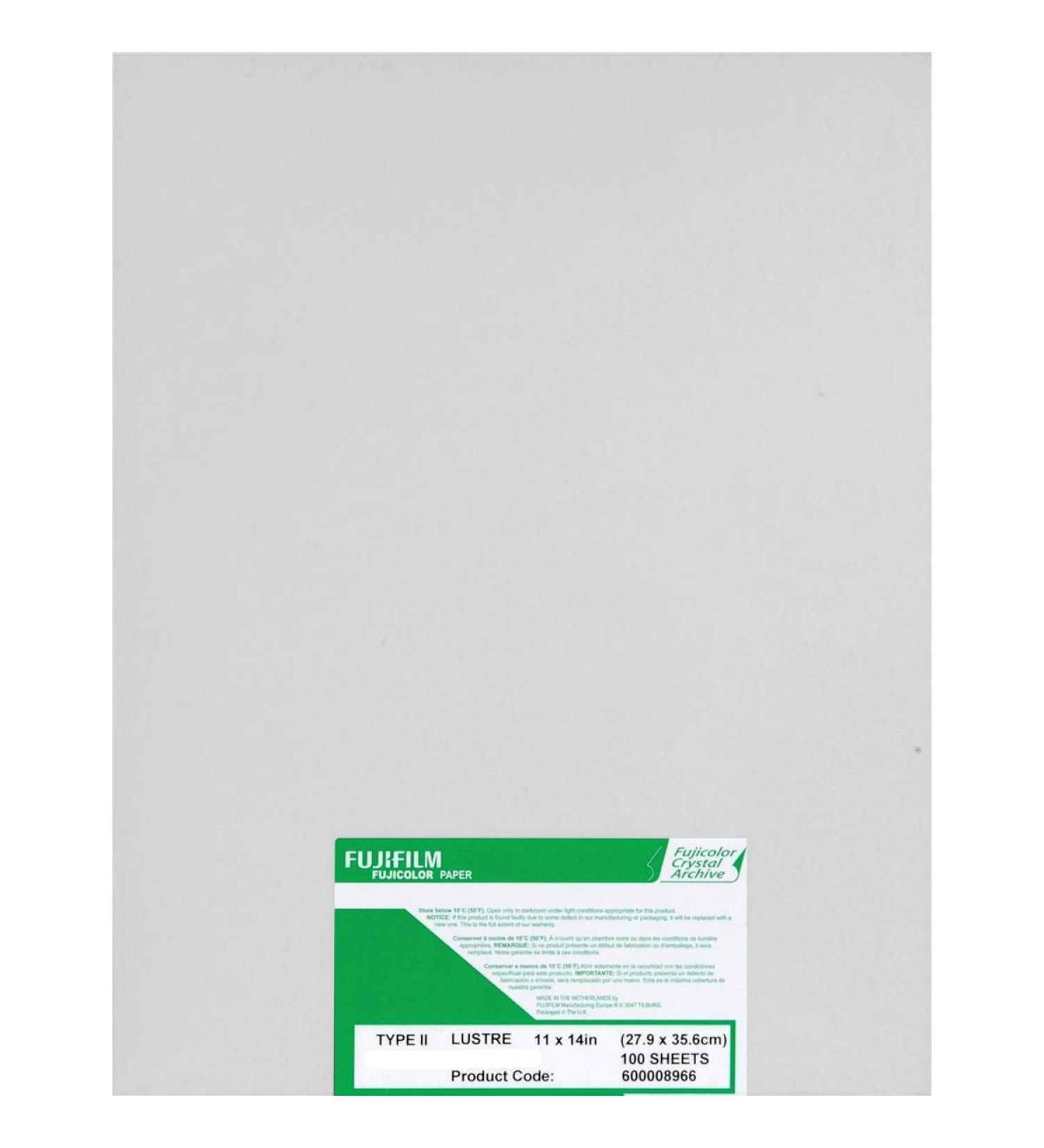 Fujifilm Fujicolor Crystal Archive Professional Super Type II Color Enlarging Paper - 11x14-100 Sheets - Lustre Surface.