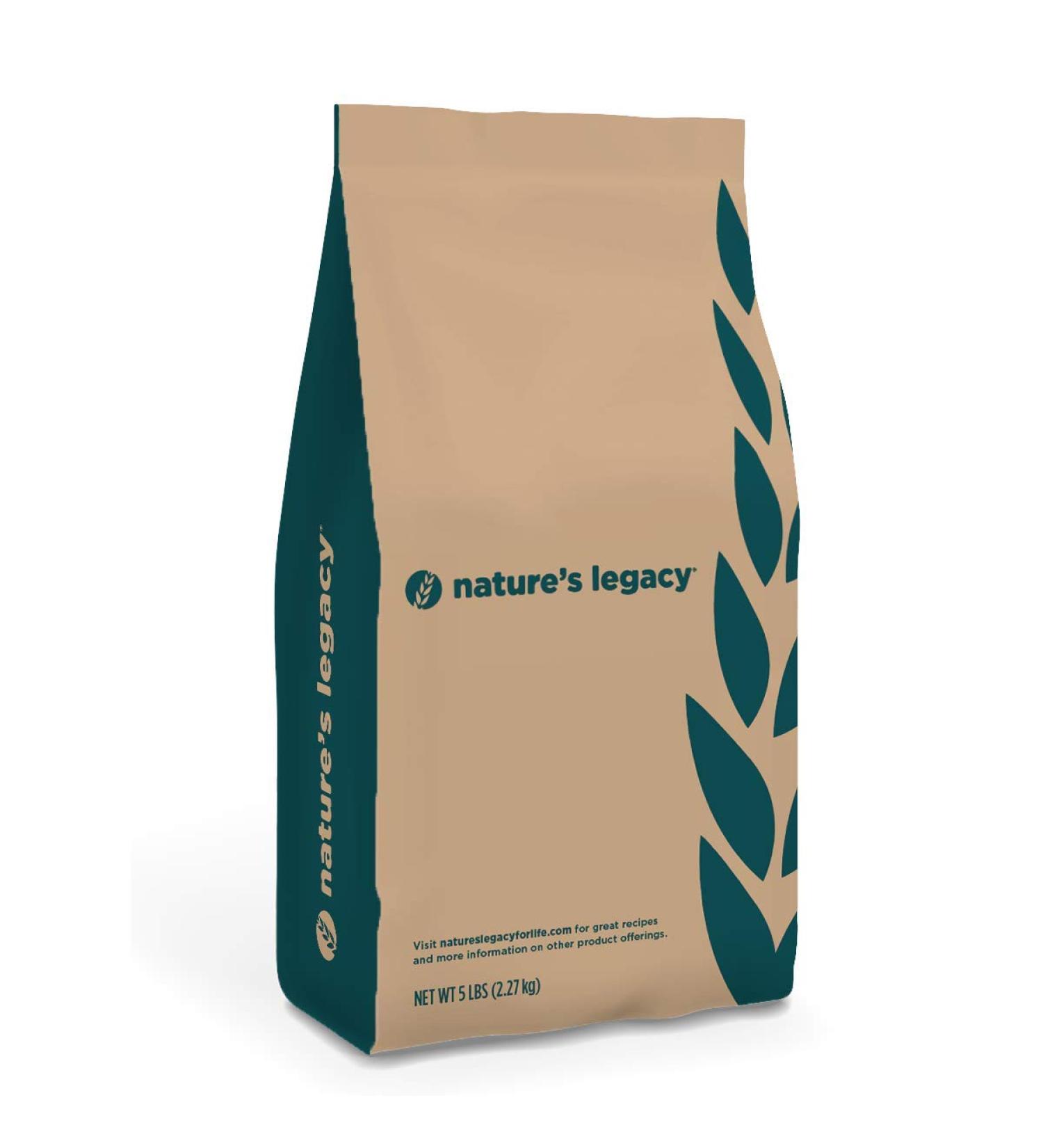 Nature's Legacy Organic Buckwheat Flour 5lb - Premium Quality Gluten-Free Flour - 5 Pound Bag - Buy Online on GoSupps.com