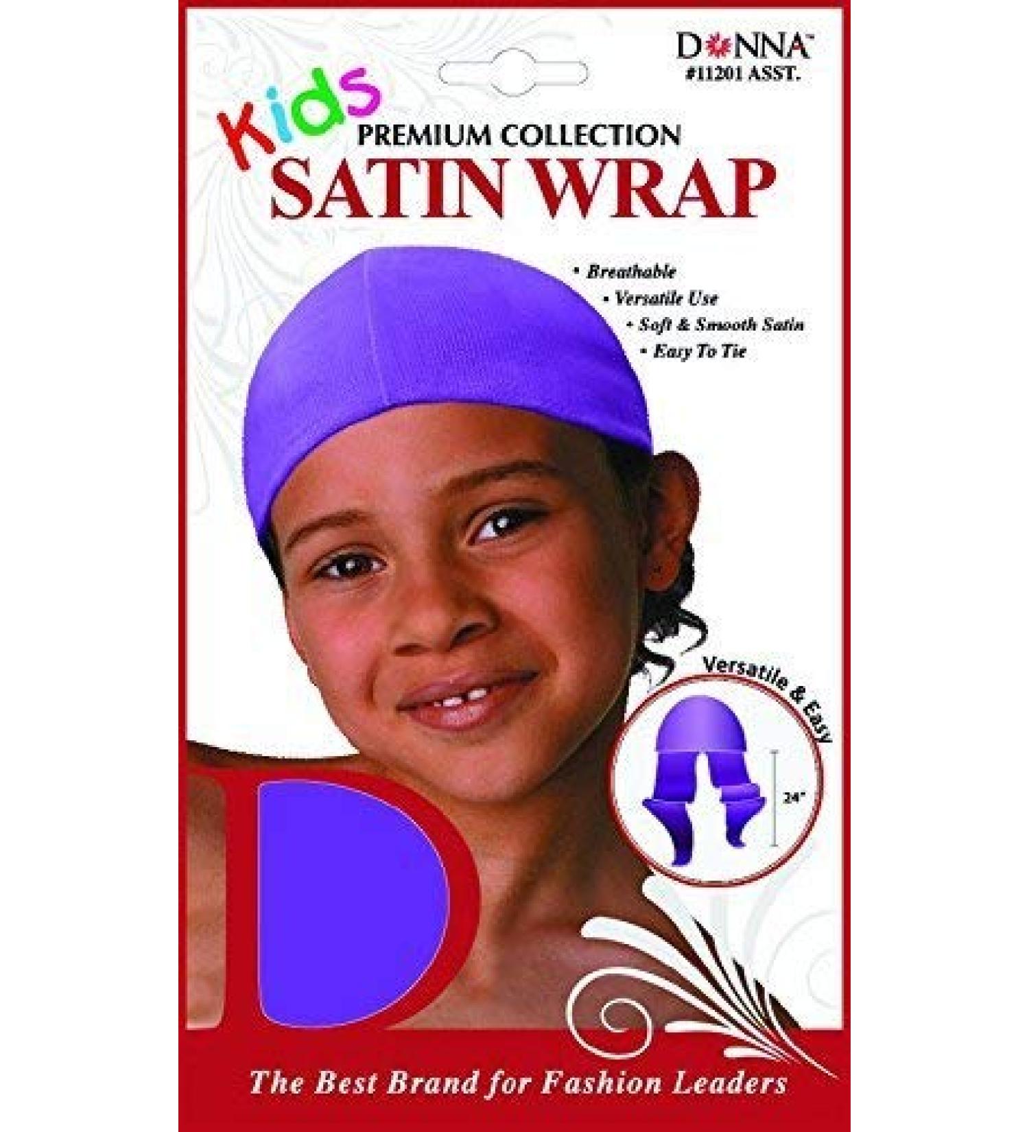 Donna Kids Satin Wrap Purple 11201