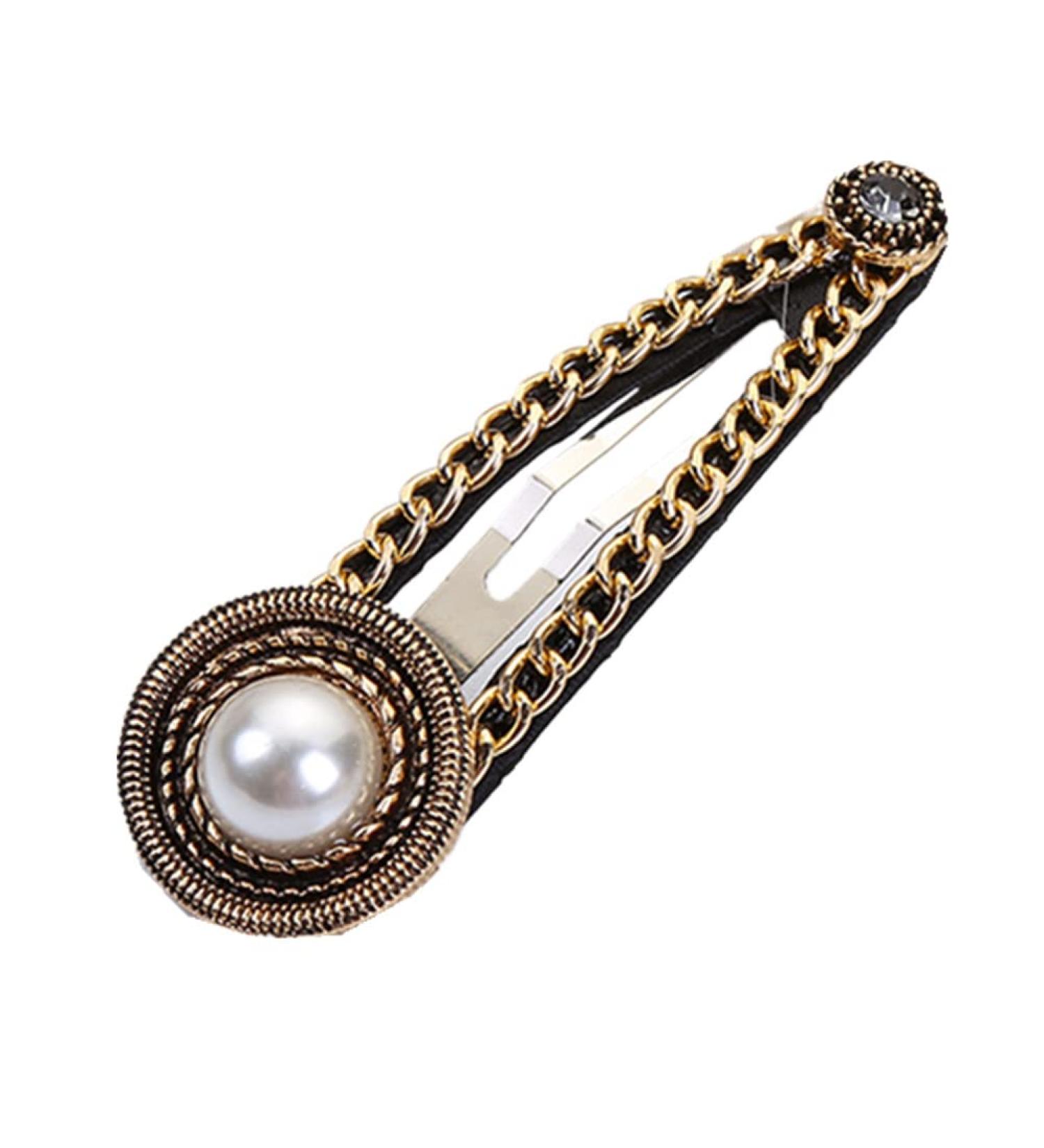1pc Vintage Hair Clip for Girls with Bangs Side Hair Clip Accessories Punk (T)