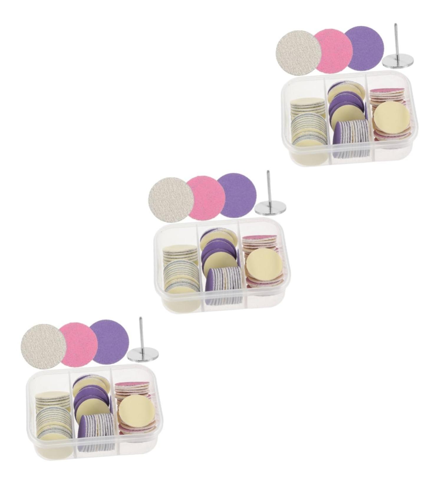 FOMIYES 180pi ces Disques De Pon age Pour P dicure Poches De Remplacement Pour Outils De Soin Bo te De Rangement Et Roulement 2.5x2.5cmx3pcs Comme Indiqu x3pcs - Buy Online on GoSupps.com