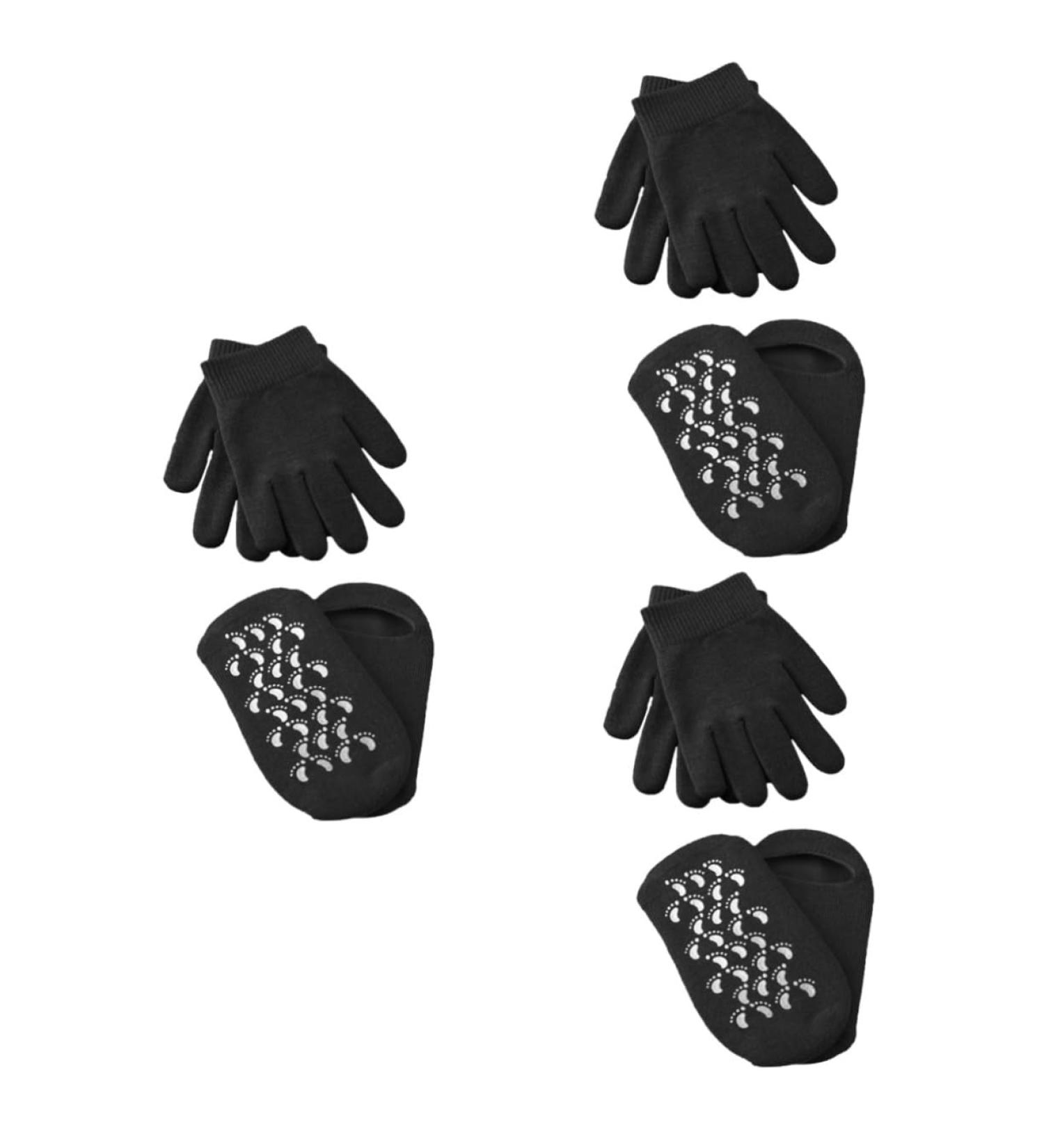Healeved 6 Pairs Gel Gloves Moisturizing Gloves Womens Glove Spa Accessories Spa Moisture Socks Moisturizing Gel Socks Skin Care Gloves Spa Socks Gel Foot Cover Hand Nursing Kit - Buy Online on GoSupps.com