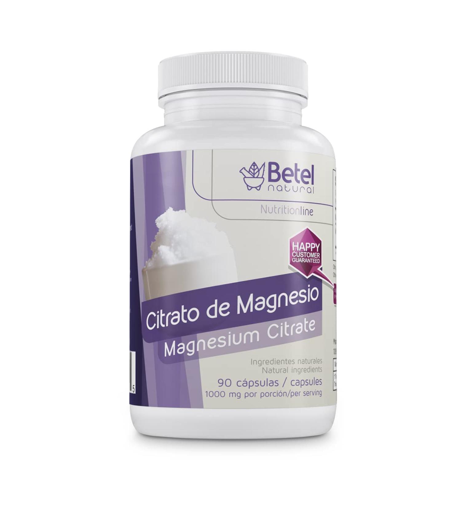 Magnesium Citrate Capsules by Betel Natural - Gentle Laxative - 350mg/Serving - Buy Online on GoSupps.com