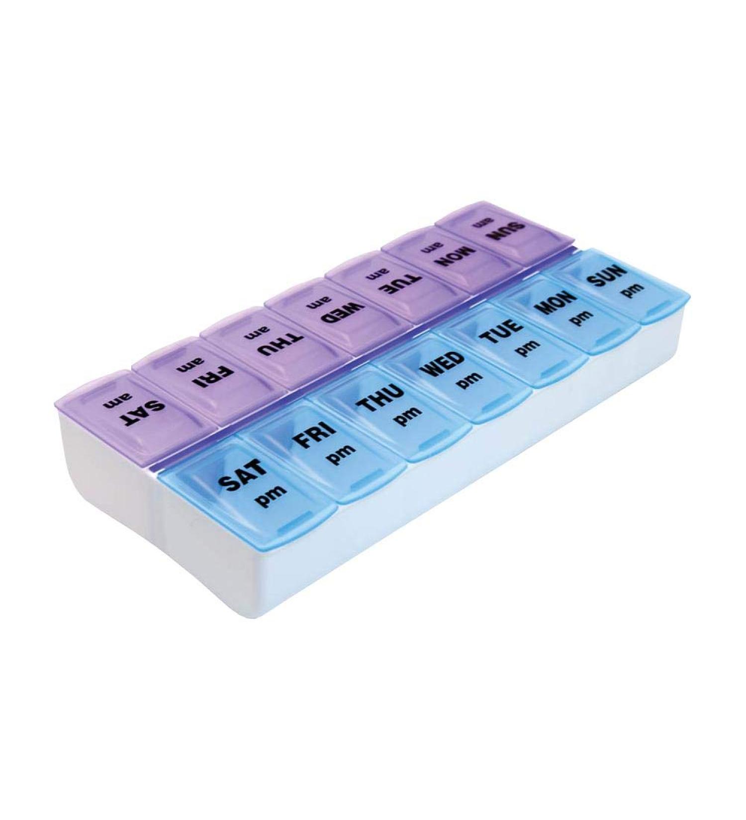 Carex 081106459 ApexTwice-a-Day Weekly Pill Organizer