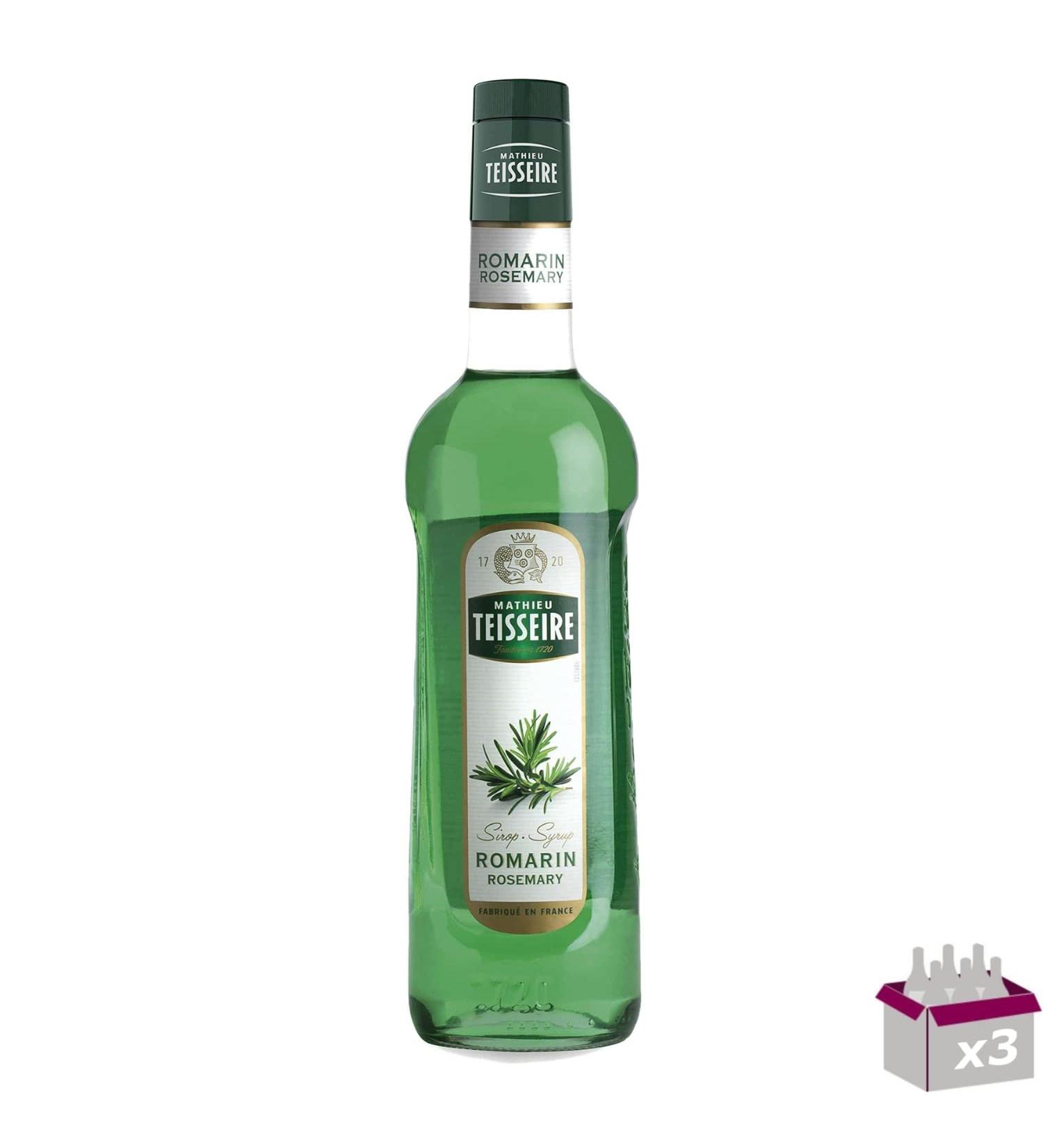 Set of 3 Teisseire Rosemary Syrup 70 cl - Buy Online on GoSupps.com