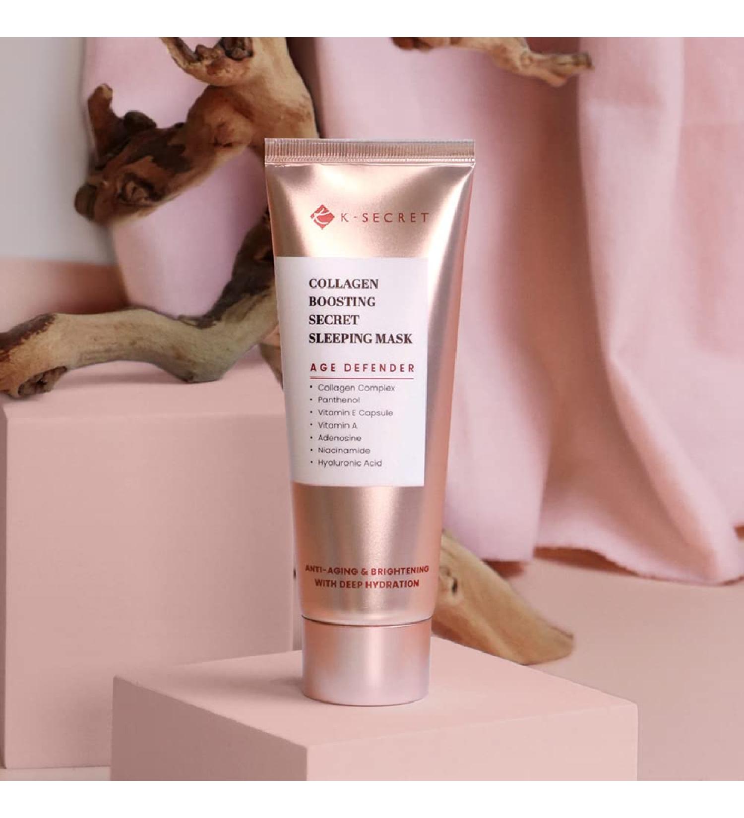 KSECRET Collagen Boosting Secret Sleeping Mask | Korean Anti-Wrinkle Cream & Moisturizer | 60ml/2.03fl.oz. - Shop Internationally - Buy Online on GoSupps.com