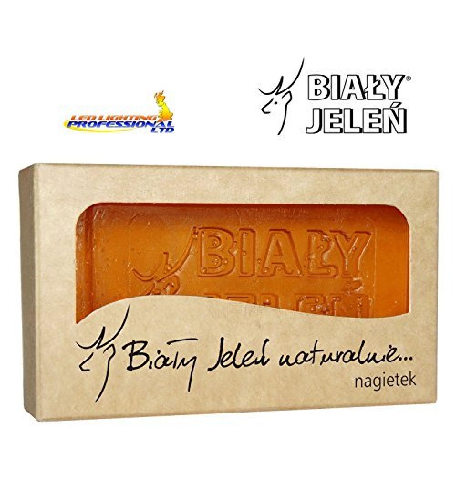 BIALY JELEN - Hypoallergenic glycerin soap with a marigold extract - 100g by BIALY JELEN