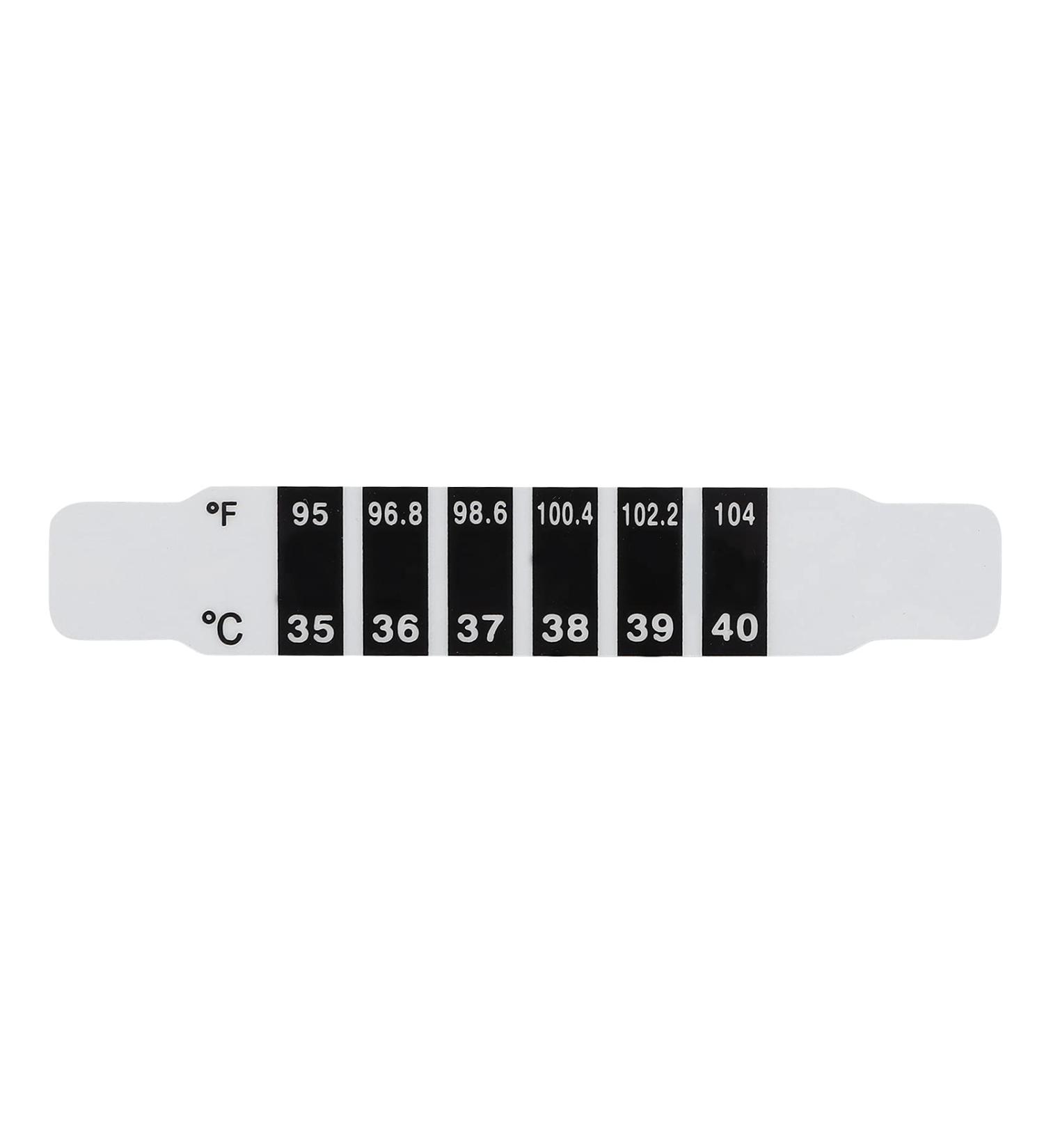 Quick Read Thermometer Strips - Reusable Forehead Thermometers for Infants | Accurate Baby Temperature in Fahrenheit & Celsius - Buy Online on GoSupps.com