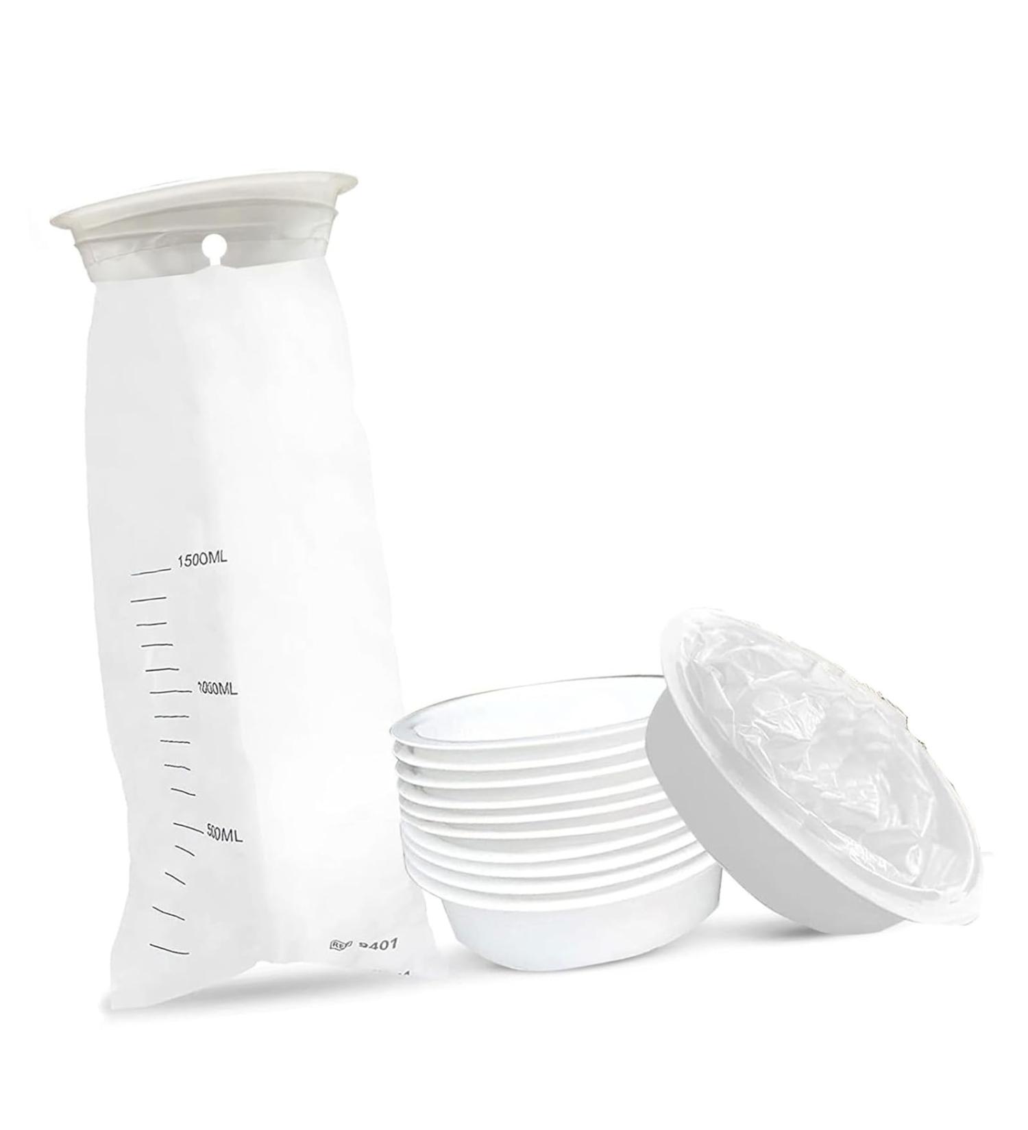 Morning Sickness Bags Portable 10 Pack Lightweight Emesis Bags Disposable Large Capacity for Car for Pregnant Women - Buy Online on GoSupps.com