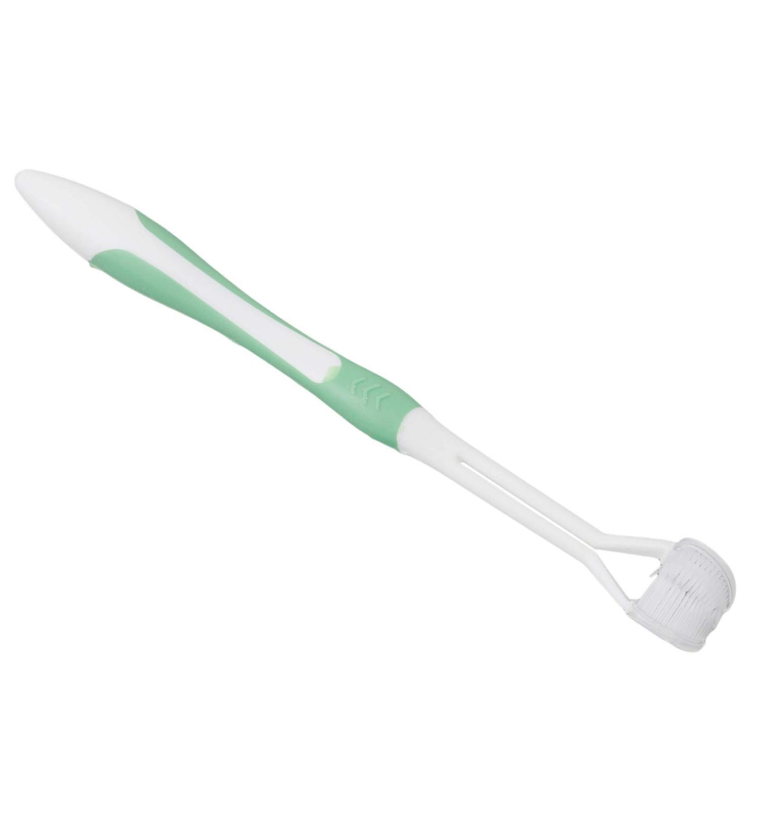 Flybloom Multicolored Three-Sided Toothbrushes for Adults & Kids - Travel-Friendly Green Design - Buy Online on GoSupps.com