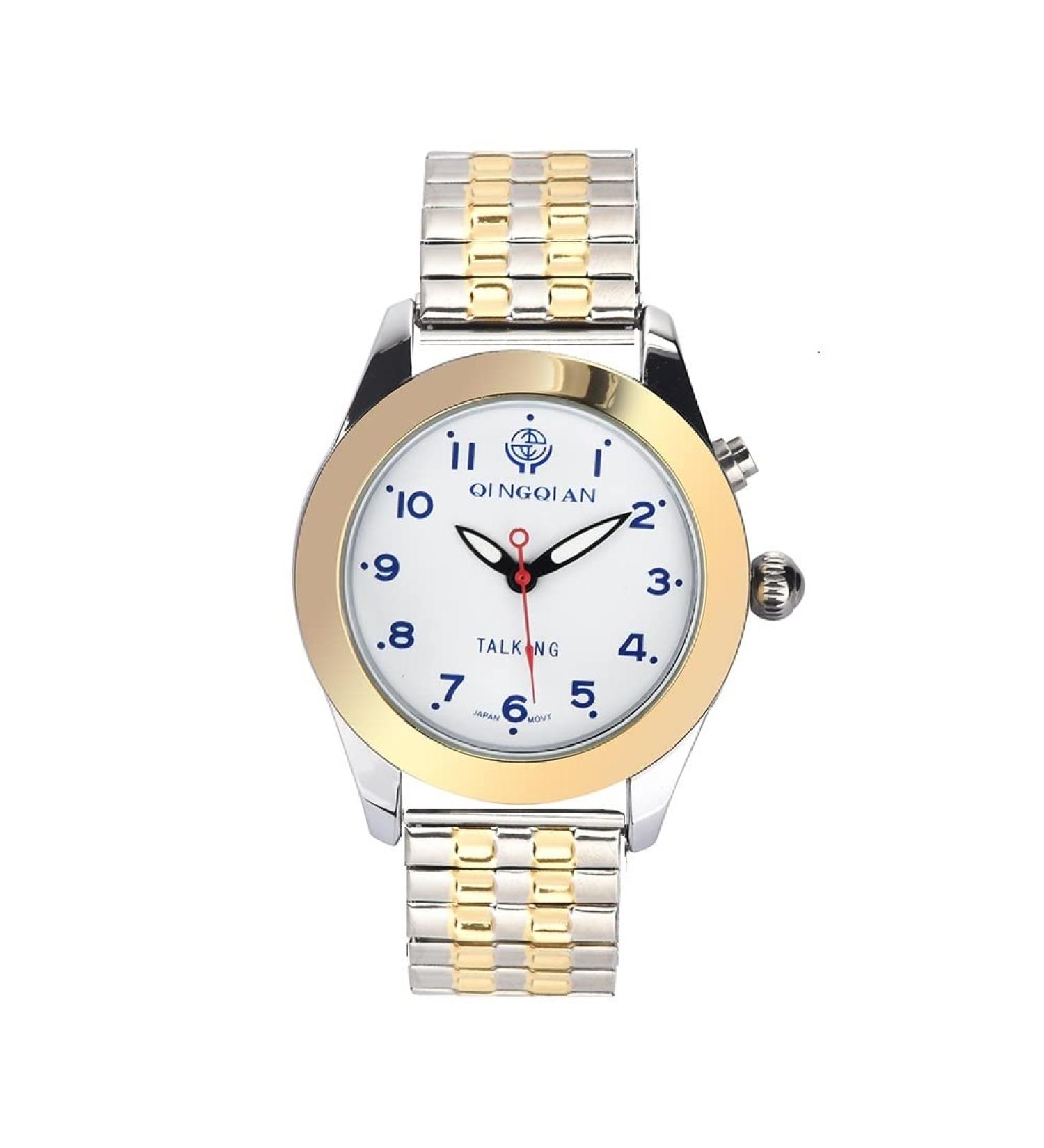 QINGQIAN English Talking Watch for Elderly & Visually Impaired Men | Men's Style - Buy Online on GoSupps.com