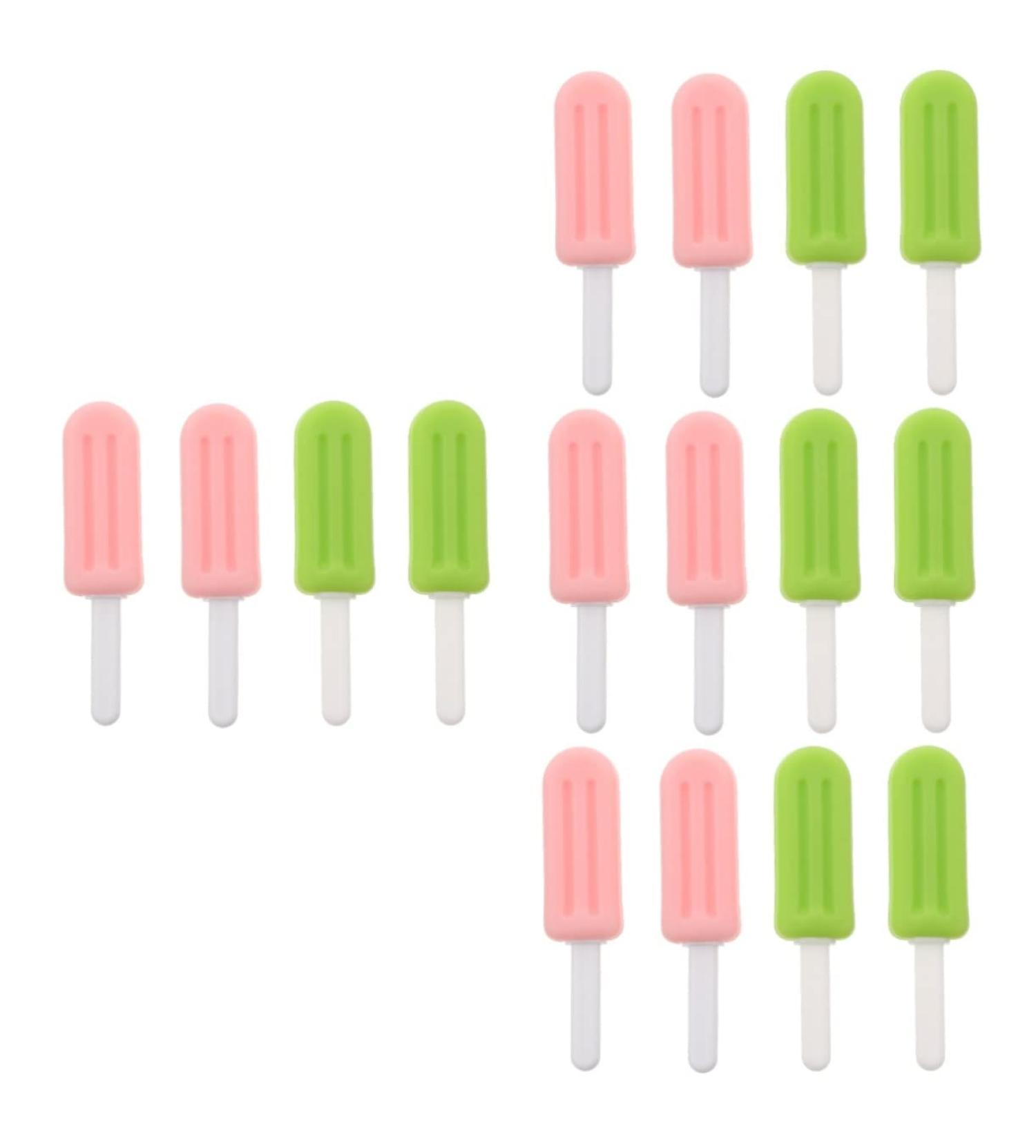 DOITOOL 16 Pcs Ice Cream Chew Stick Mouthguard with Grip Handles - Jaw Training Teether Chewies for Teeth Guard Fixing Stick - Snack Assorted Color - Buy Online on GoSupps.com