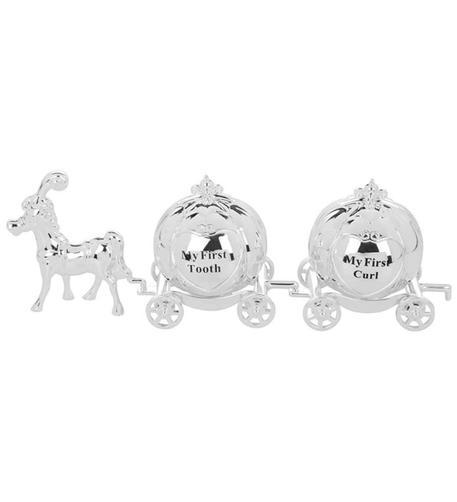 My First Tooth and Curl Cinderella Carriage - Christening Gift - Buy Online on GoSupps.com