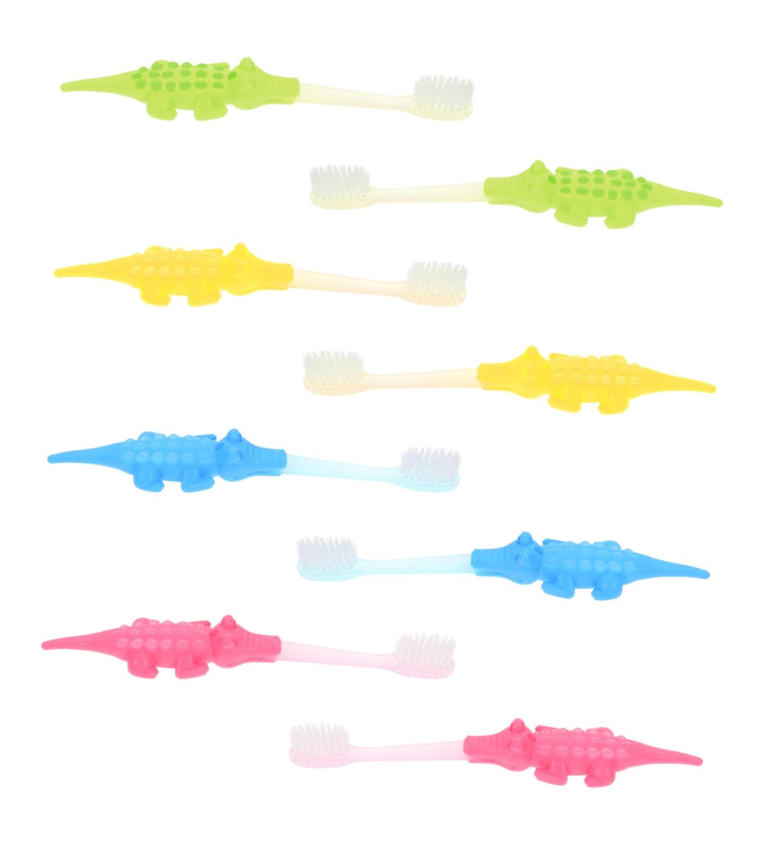 Buy Gatuida 16pcs Small Crocodile Toothbrushes for Toddlers - Cute PBT Accessories for Kids | International Shipping Available - Buy Online on GoSupps.com