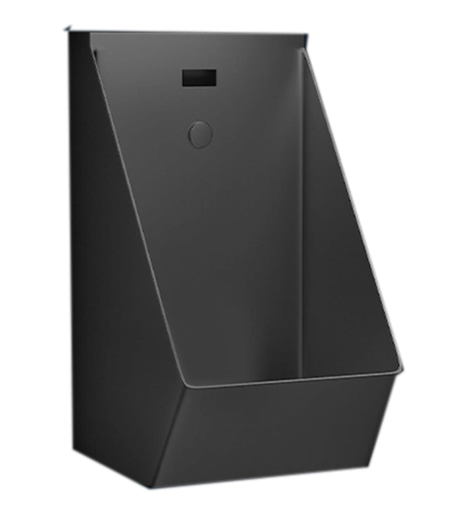 Wall-Mounted Urinal 304 Stainless Steel Urinal Men's Urinal Troughs with Sensor Flush Valve Adult Urinal with Sensor Splash Urinal Used in Bars(Black) - Buy Online on GoSupps.com