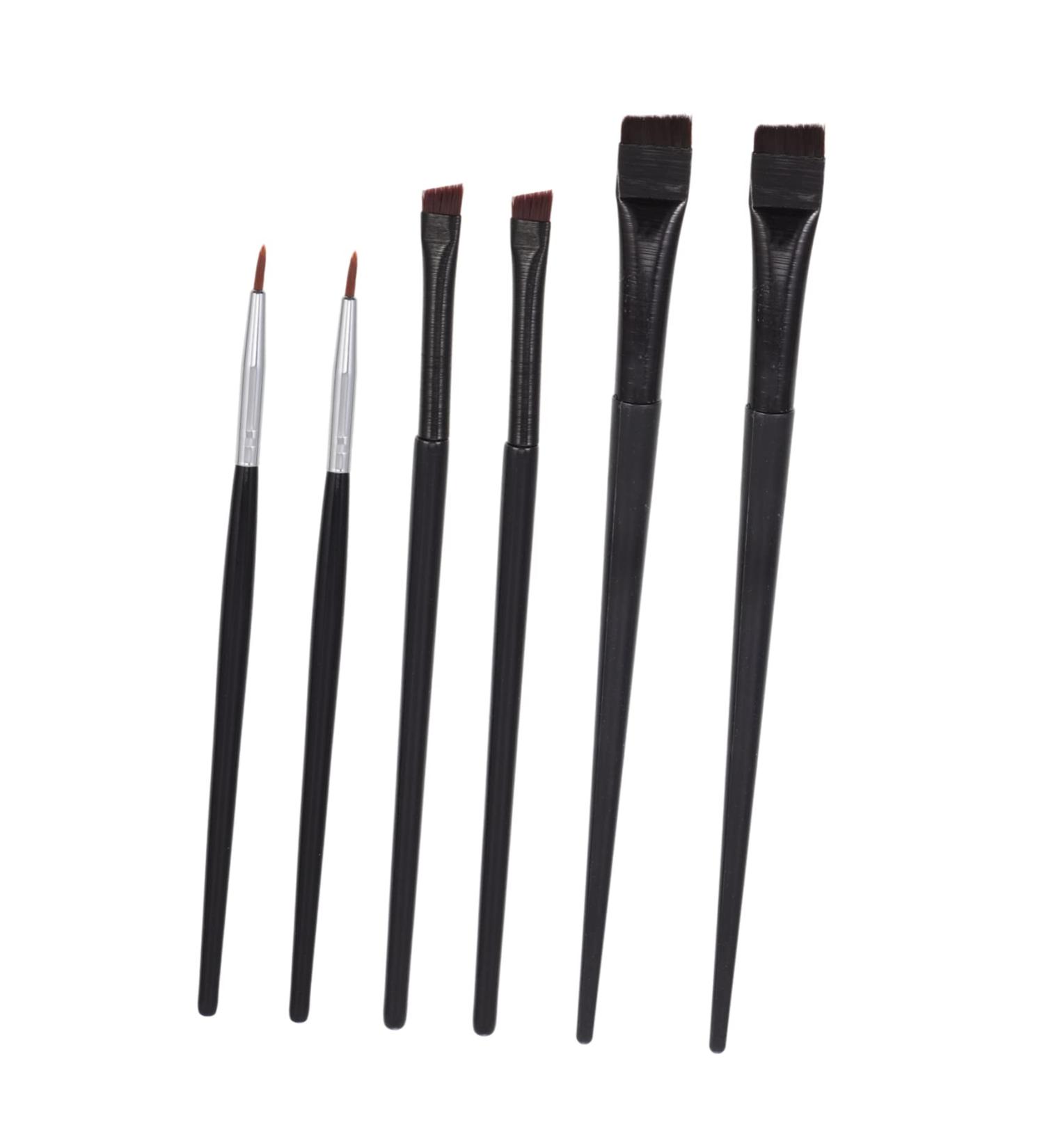 FOMIYES 6pcs Eyeliner Makeup Brush Powder Makeup Eye Makeup Brush Oblique Eyeliner Brush Flat Brush - Buy Online on GoSupps.com