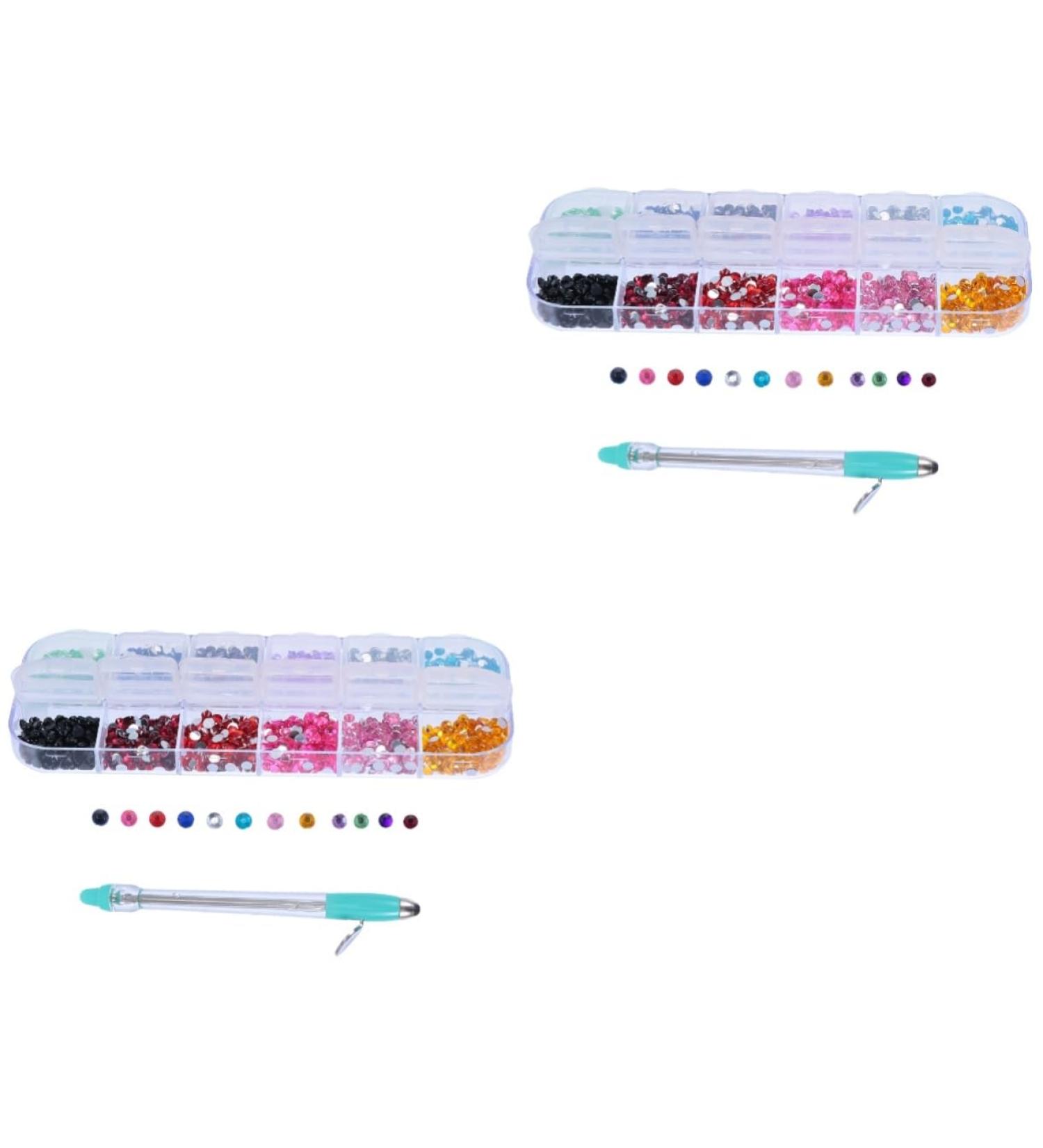 DOITOOL 2 Sets Manual Drilling Pen Manual Point Drill Pen Embroidery Painting Pen Diy Rhinestone Painting Pen Tools Hot Pen Manicure Supplies Nail Kits Stainless Steel Diamond Rhinestones - Buy Online on GoSupps.com